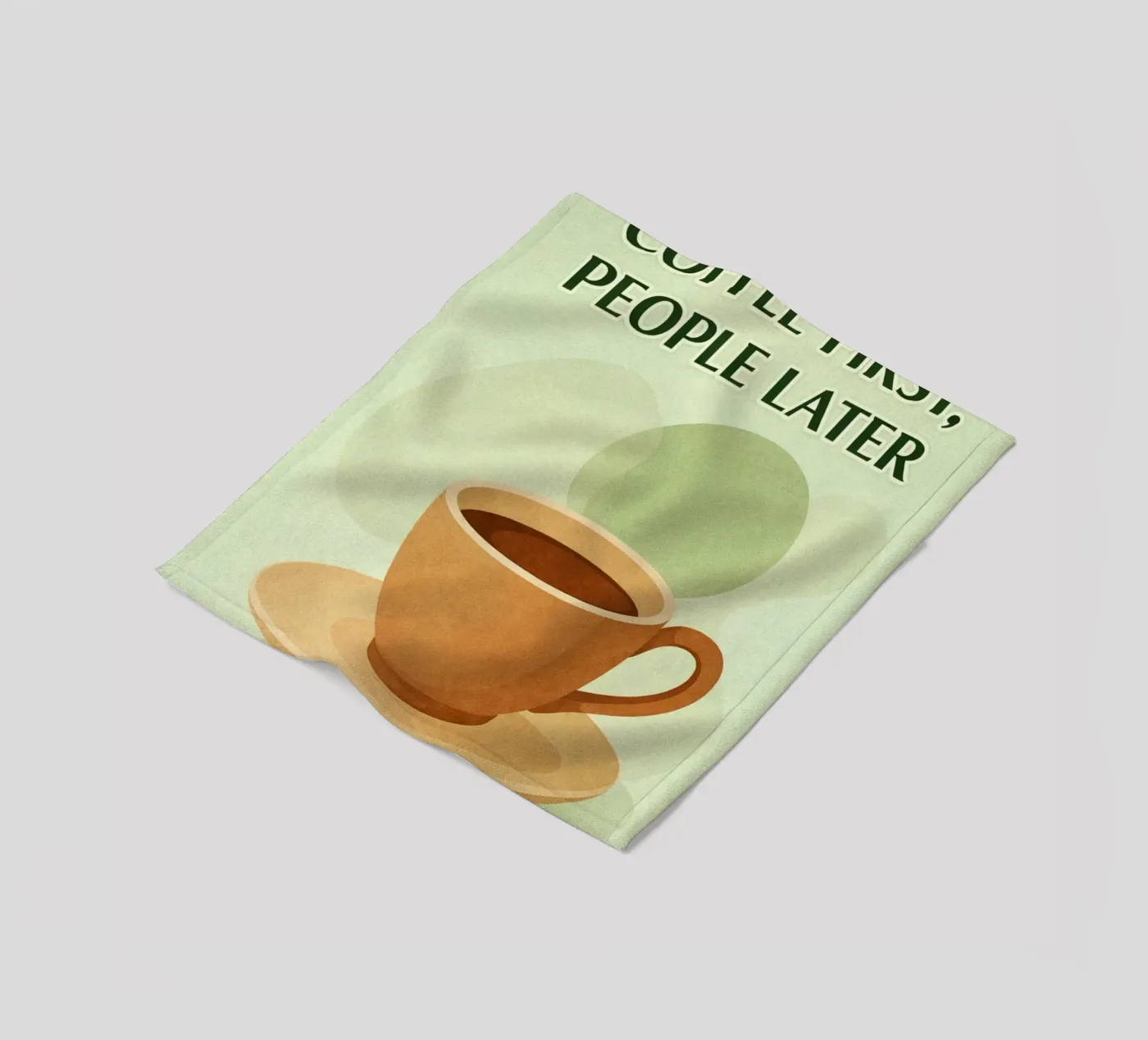 Kaffee zuerst Fleecedecke von oneone