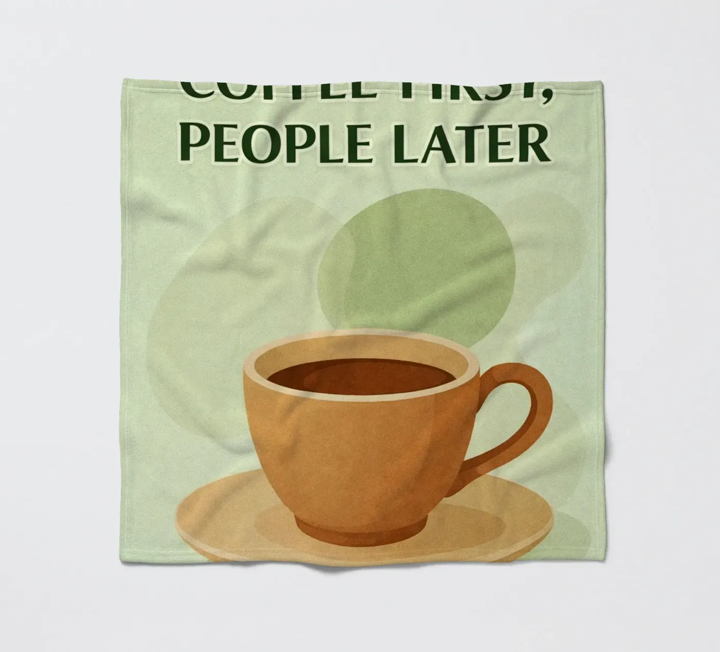 Kaffee zuerst Fleecedecke von oneone