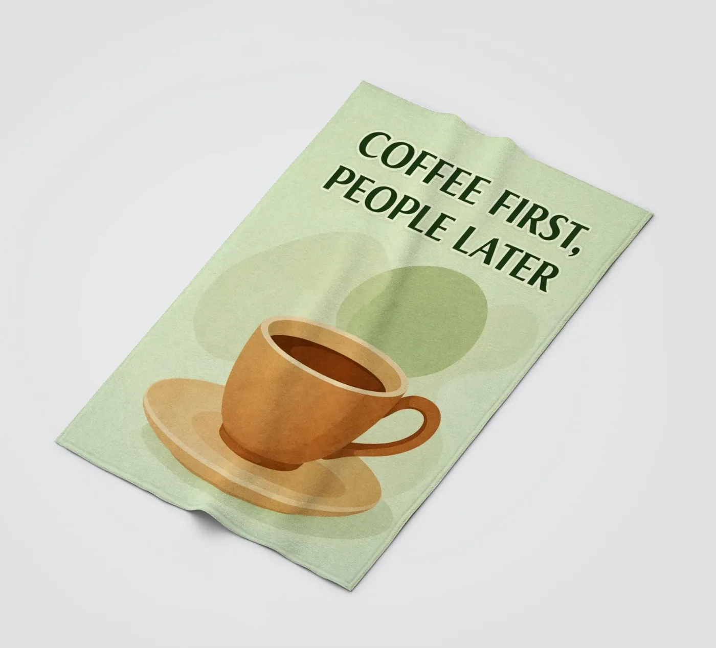 Kaffee zuerst Fleecedecke von oneone