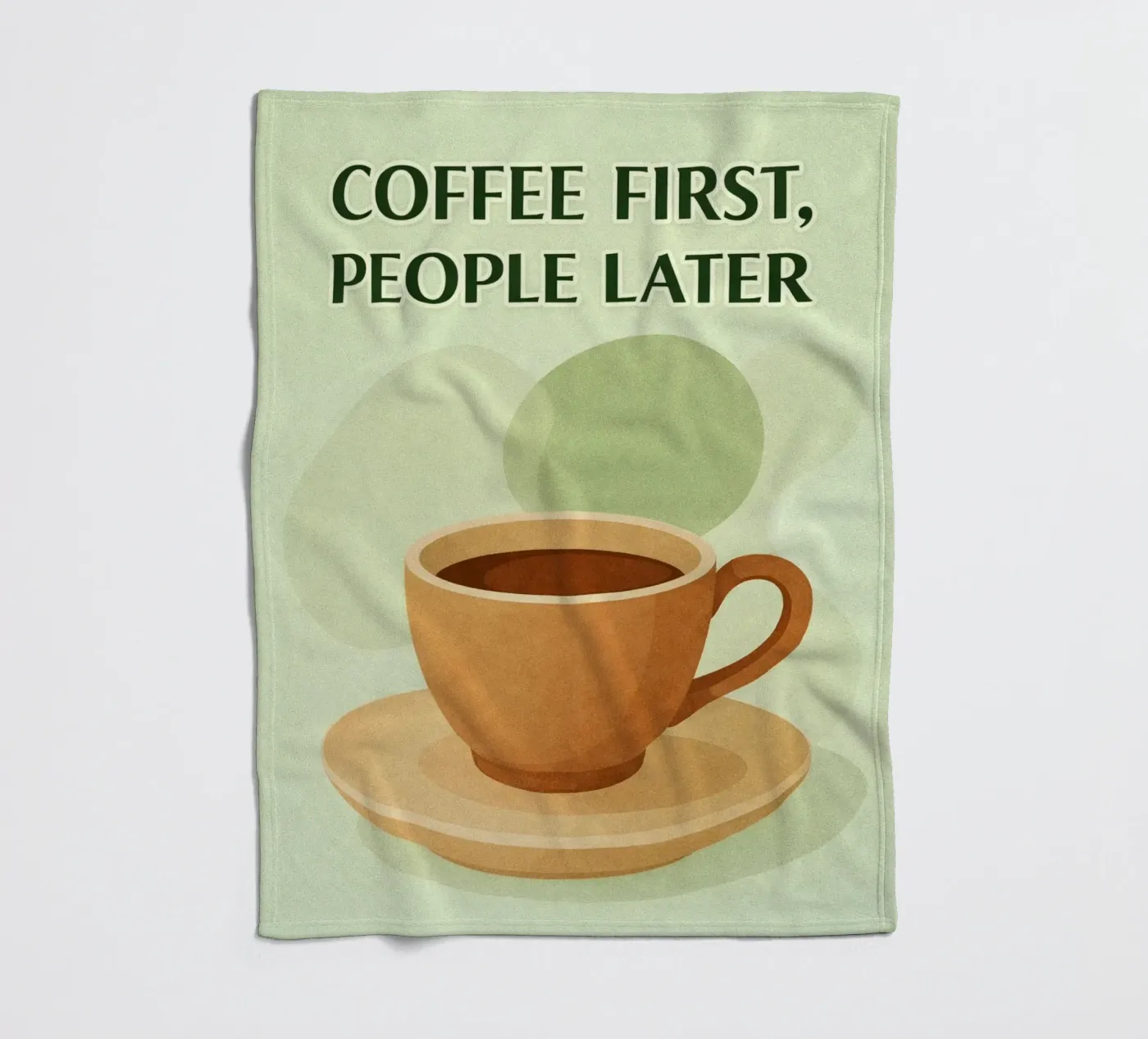 Kaffee zuerst Fleecedecke von oneone