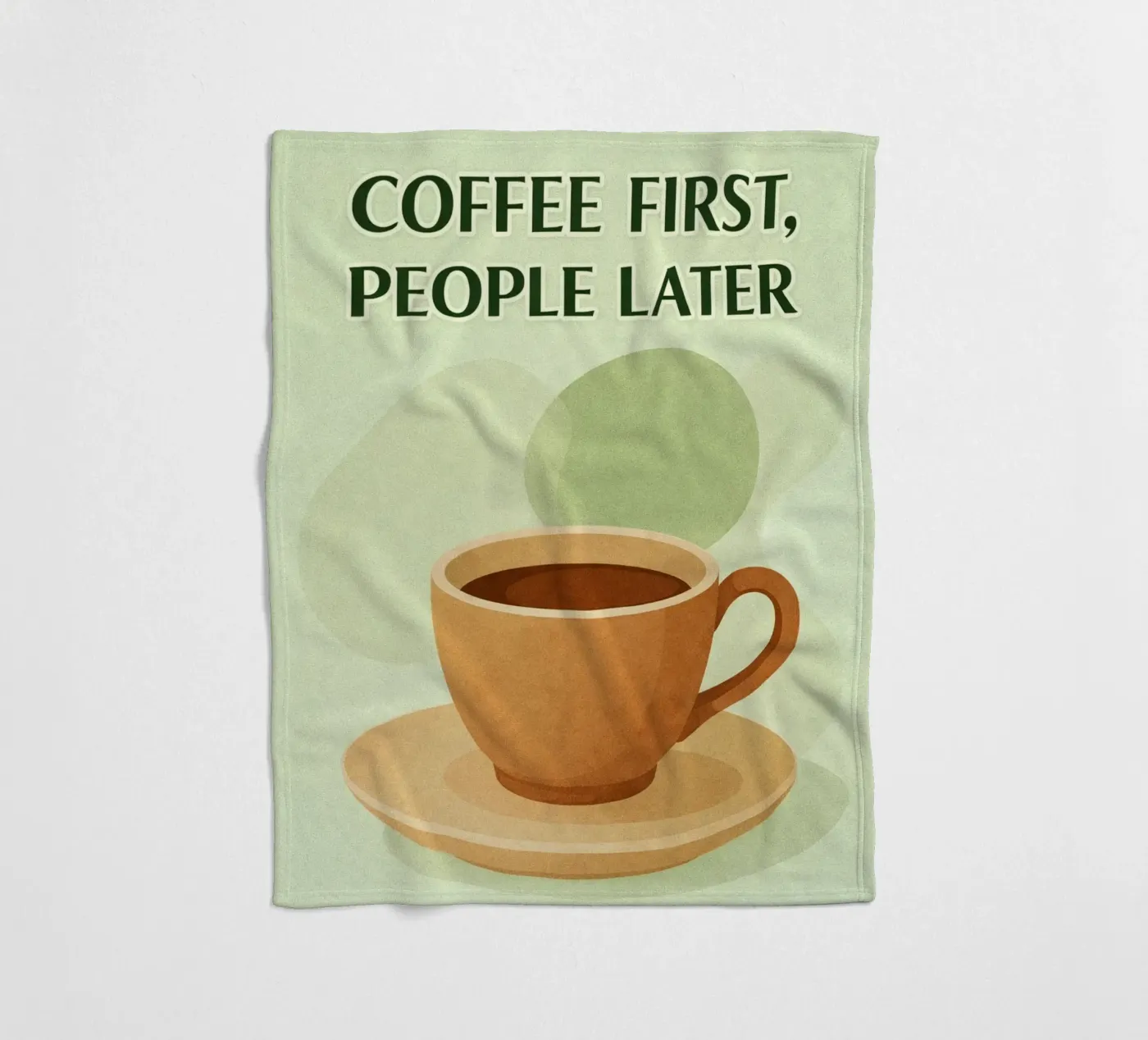 Kaffee zuerst Fleecedecke von oneone