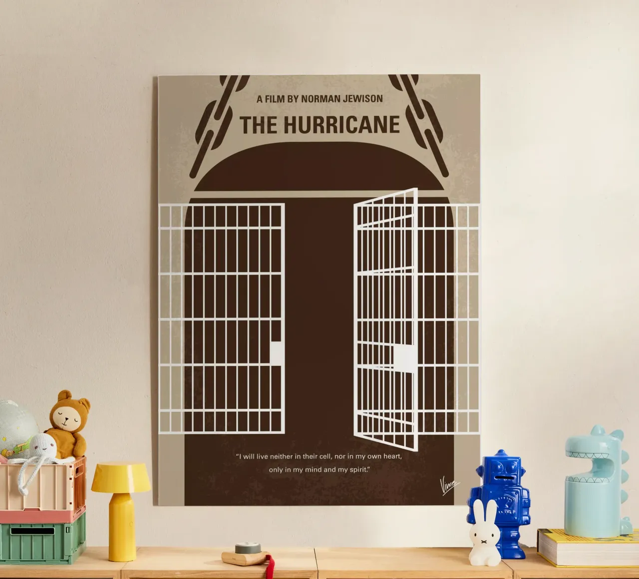 No570 My The Hurricane minimal movie poster plexiglass da Chungkong