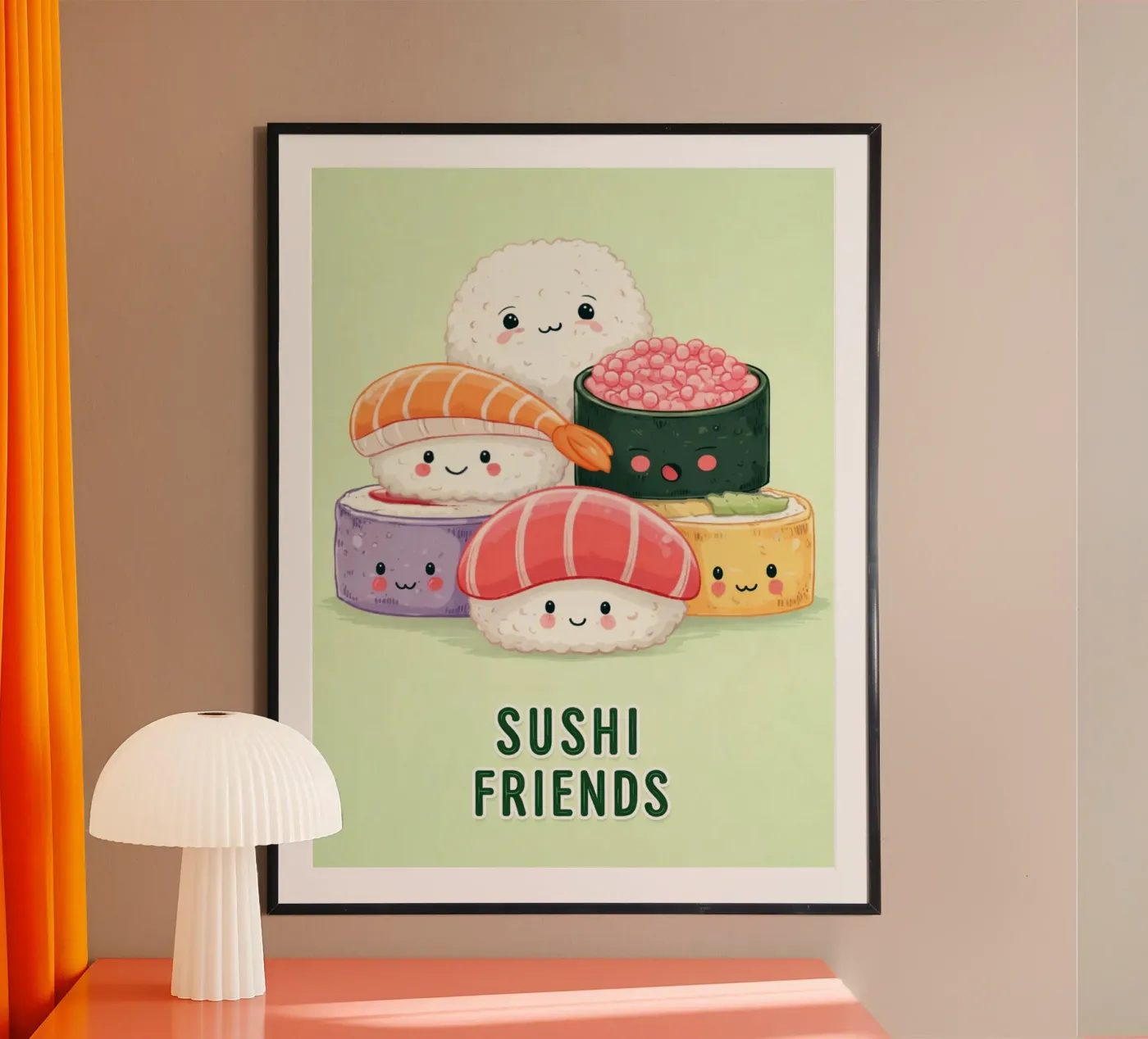 amici del sushi poster da oneone