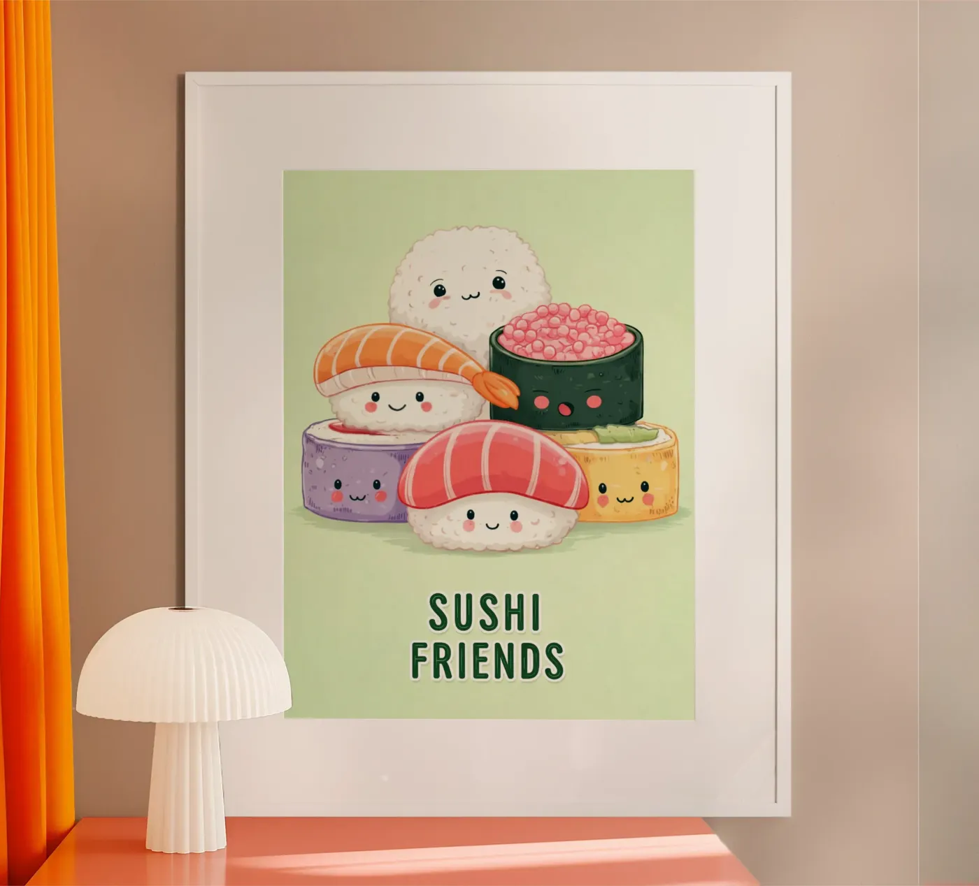 amici del sushi poster da oneone