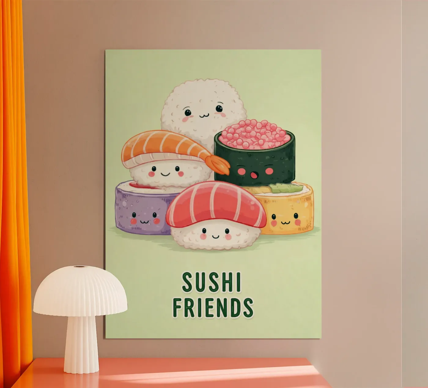 amici del sushi poster da oneone