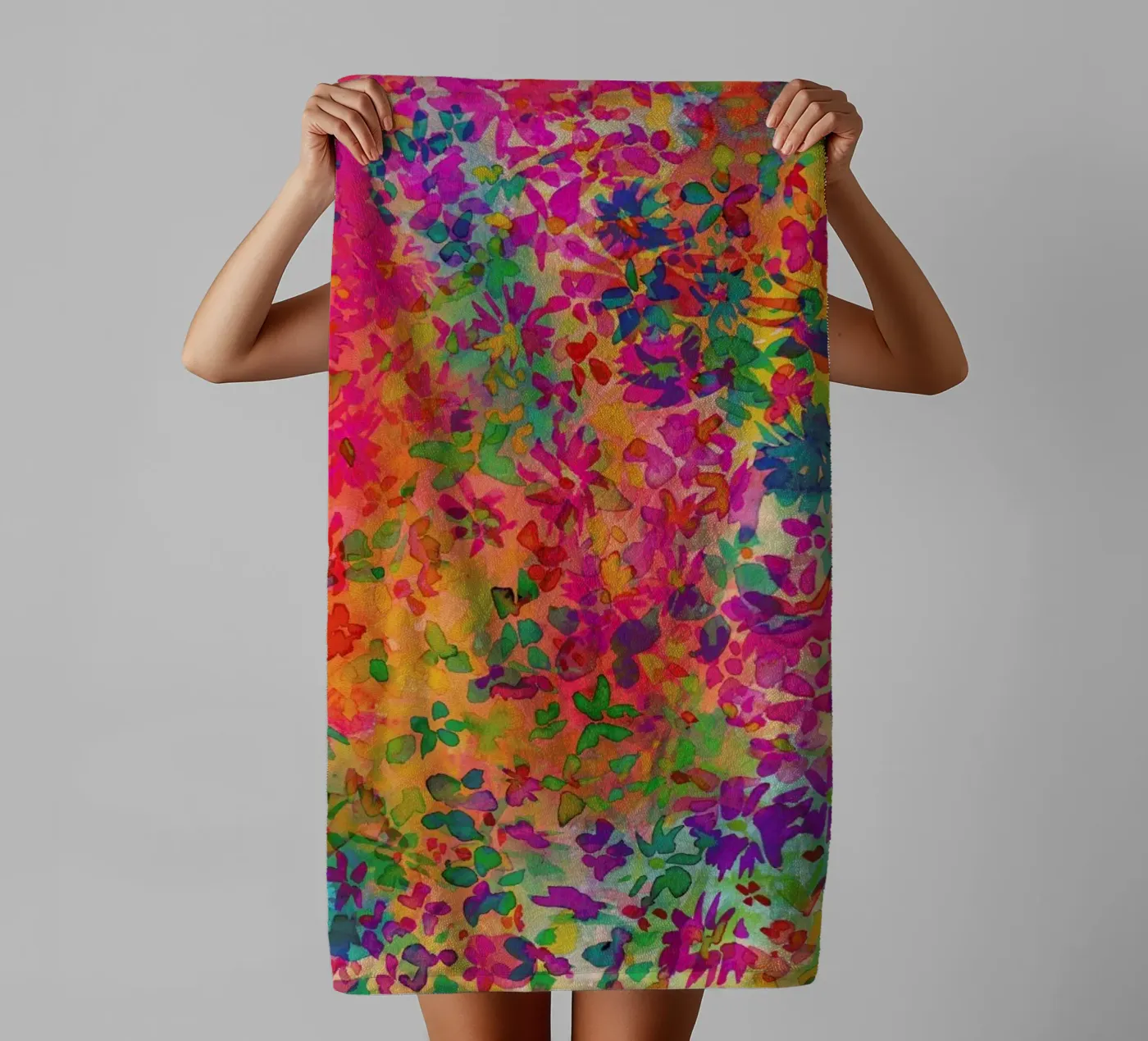 Flora badhanddoek van Amy Sia