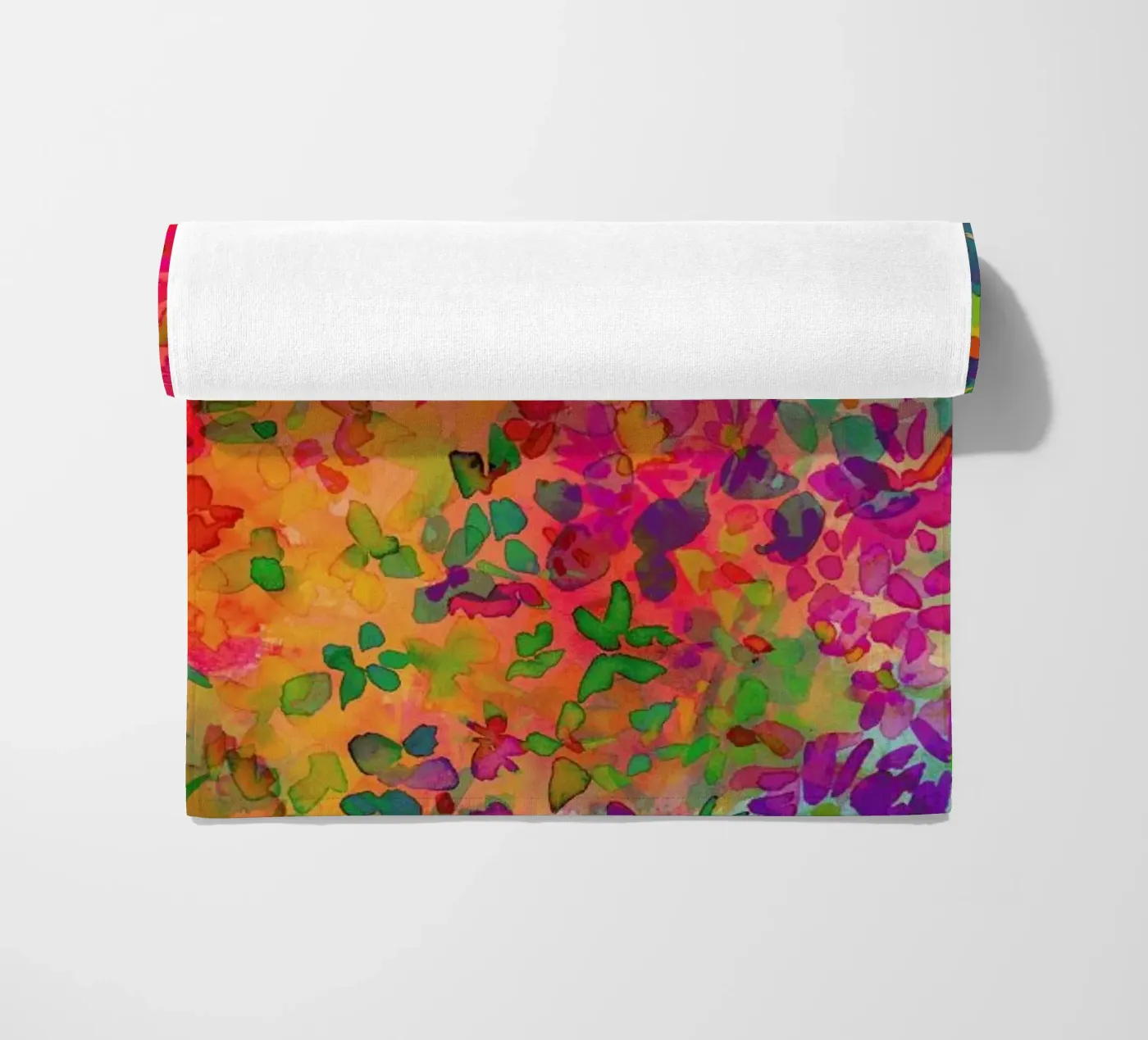 Flora beach towel by Amy Sia