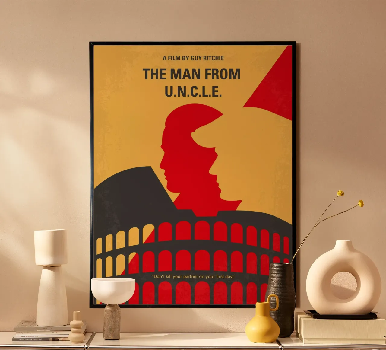 No572 My Man from UNCLE minimal movie poster poster da Chungkong