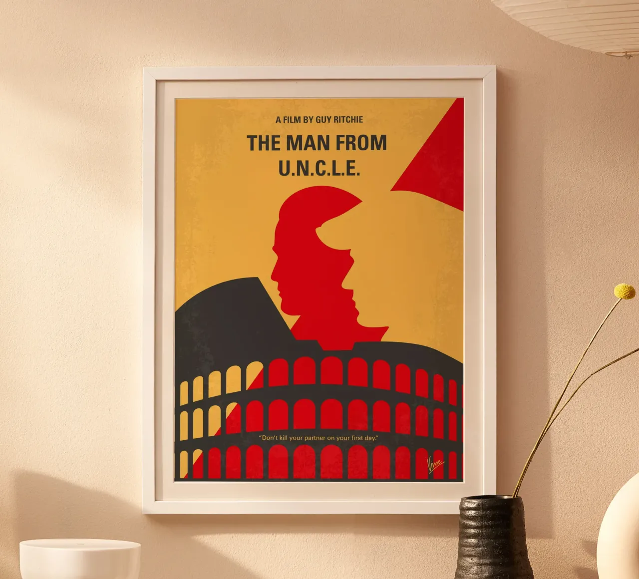 No572 My Man from UNCLE minimal movie poster poster da Chungkong