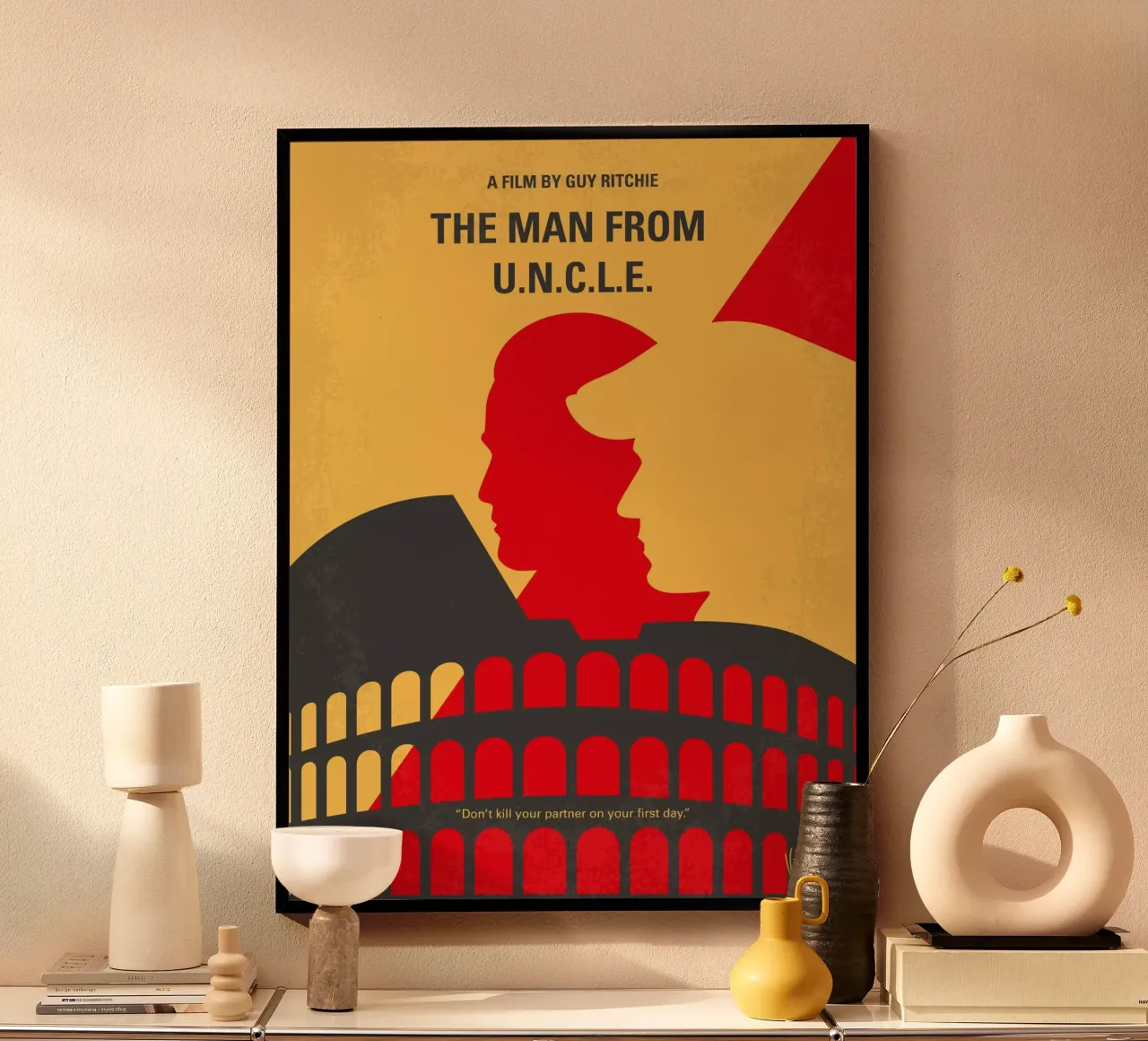 No572 My Man from UNCLE minimal movie poster poster da Chungkong