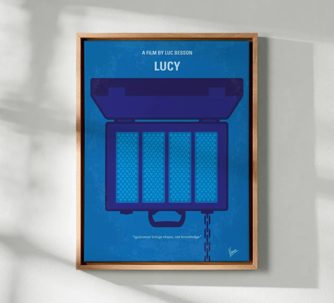 No574 My Lucy minimal movie poster canvas met Baklijst van Chungkong