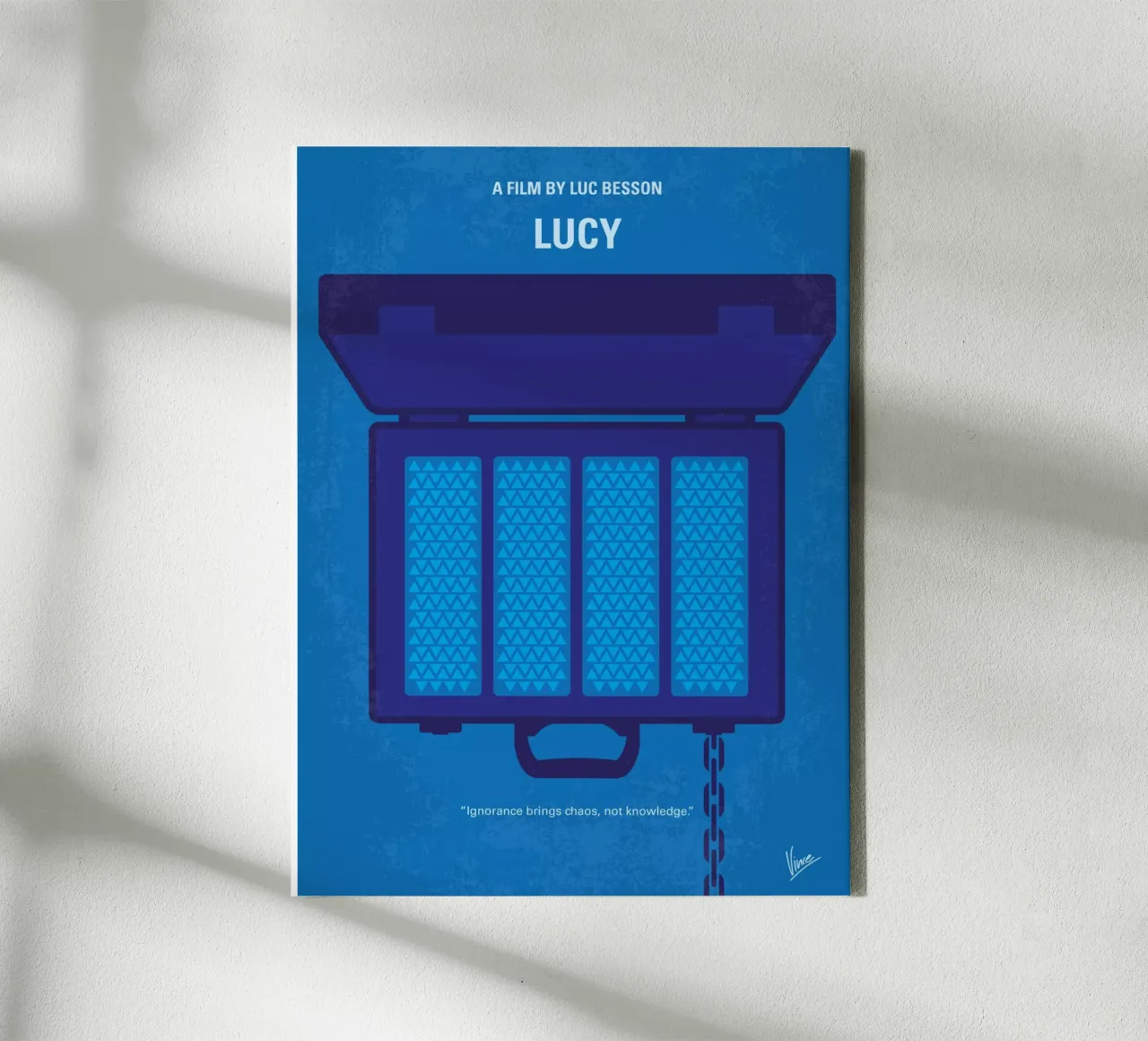 No574 My Lucy minimal movie poster canvas met Baklijst van Chungkong
