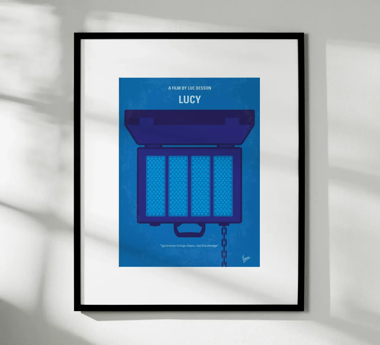 No574 My Lucy minimal movie poster poster con telaio in alluminio da Chungkong