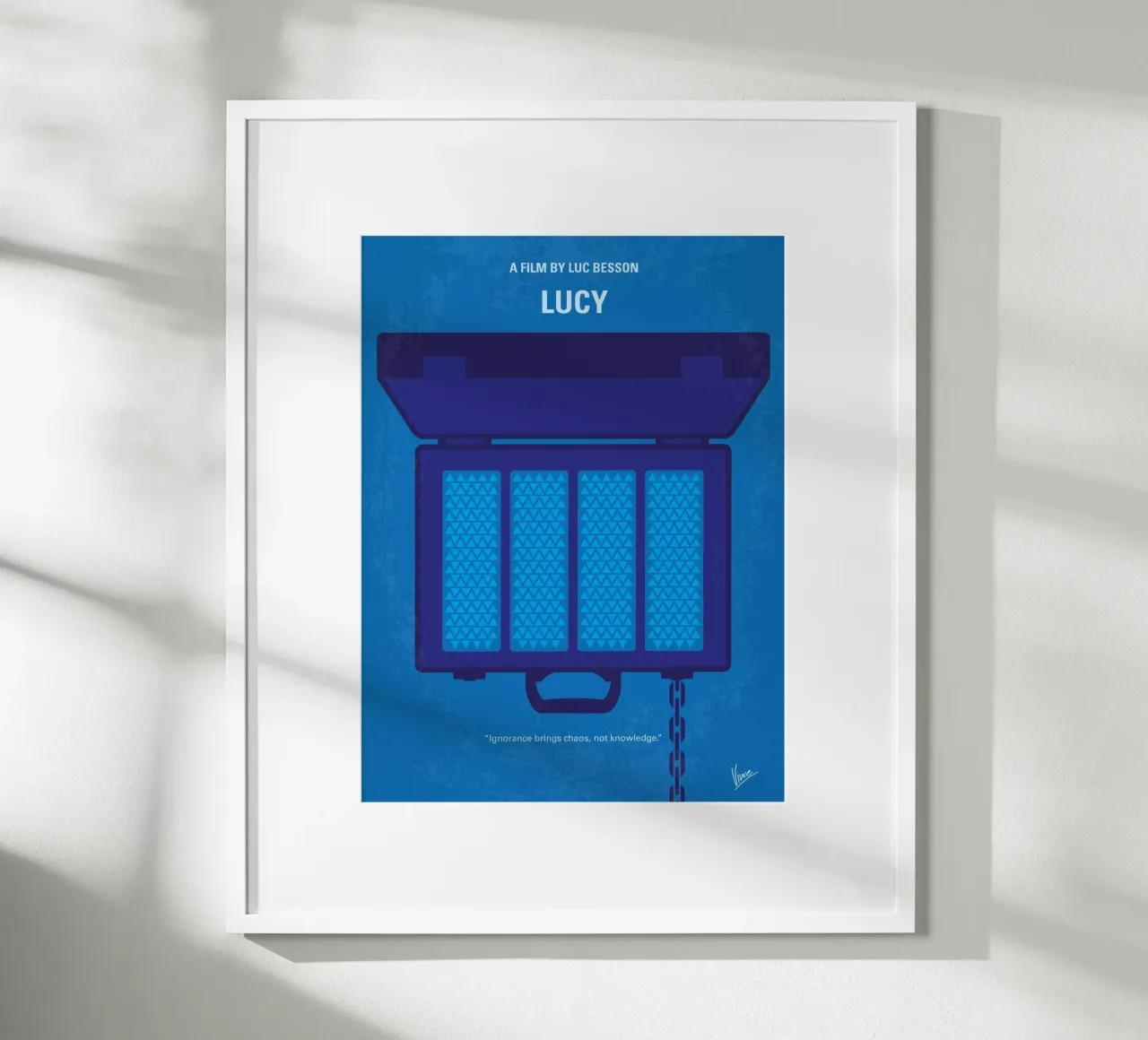 No574 My Lucy minimal movie poster poster con telaio in alluminio da Chungkong
