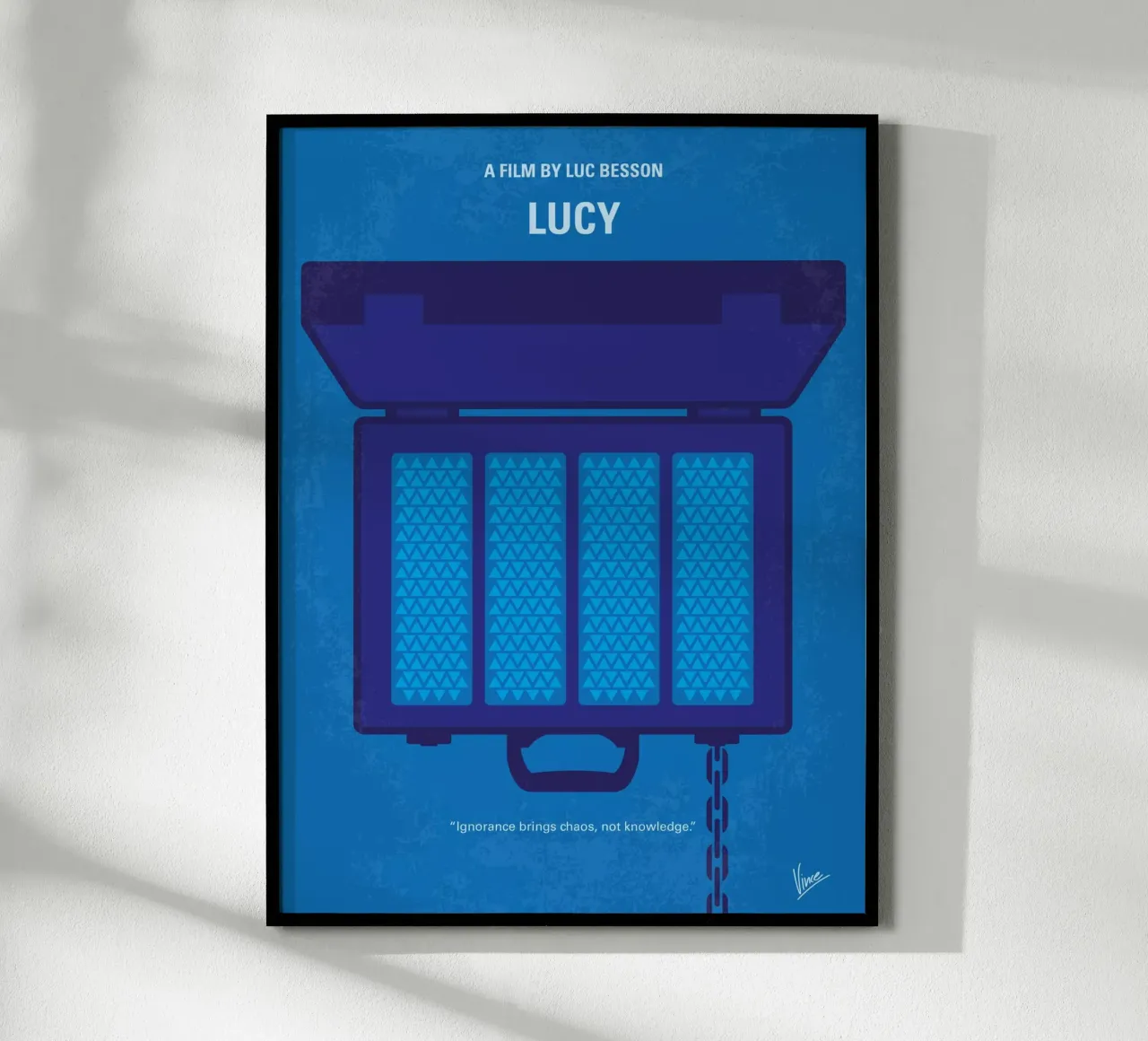 No574 My Lucy minimal movie poster poster con telaio in alluminio da Chungkong