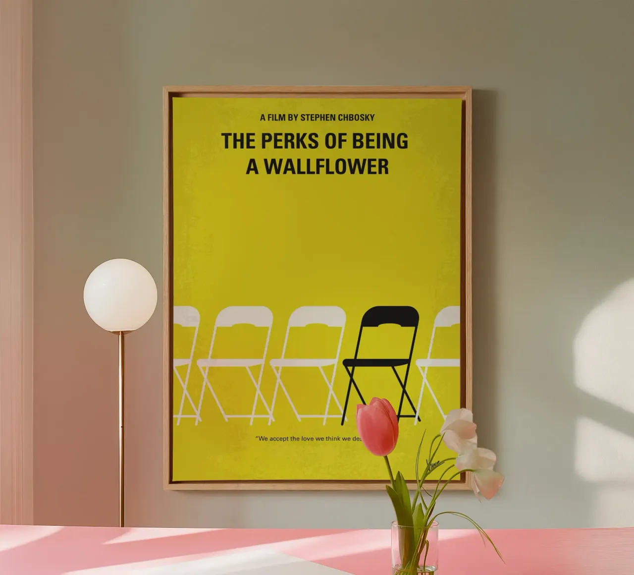 No575 My Perks of Being a Wallflower minimal movie poster tela con Cornice a cassetta da Chungkong