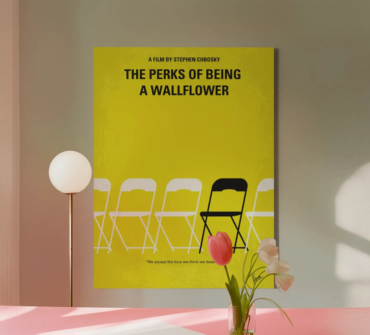 No575 My Perks of Being a Wallflower minimal movie poster tela con Cornice a cassetta da Chungkong
