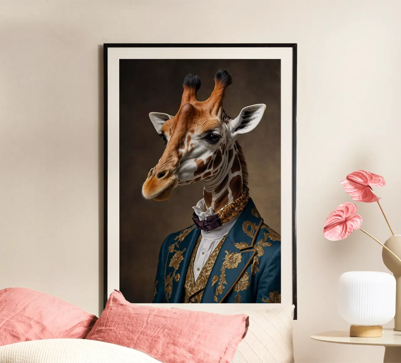 Lord Tallspire – The Grand Giraffe of Grace poster by Beasts of Nobility