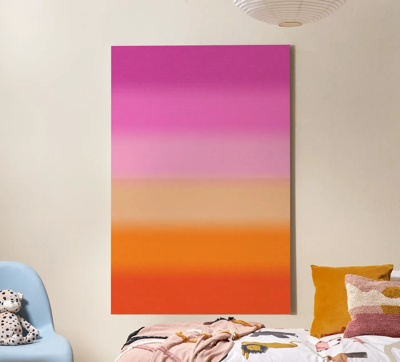 Sunset canvas van treechild