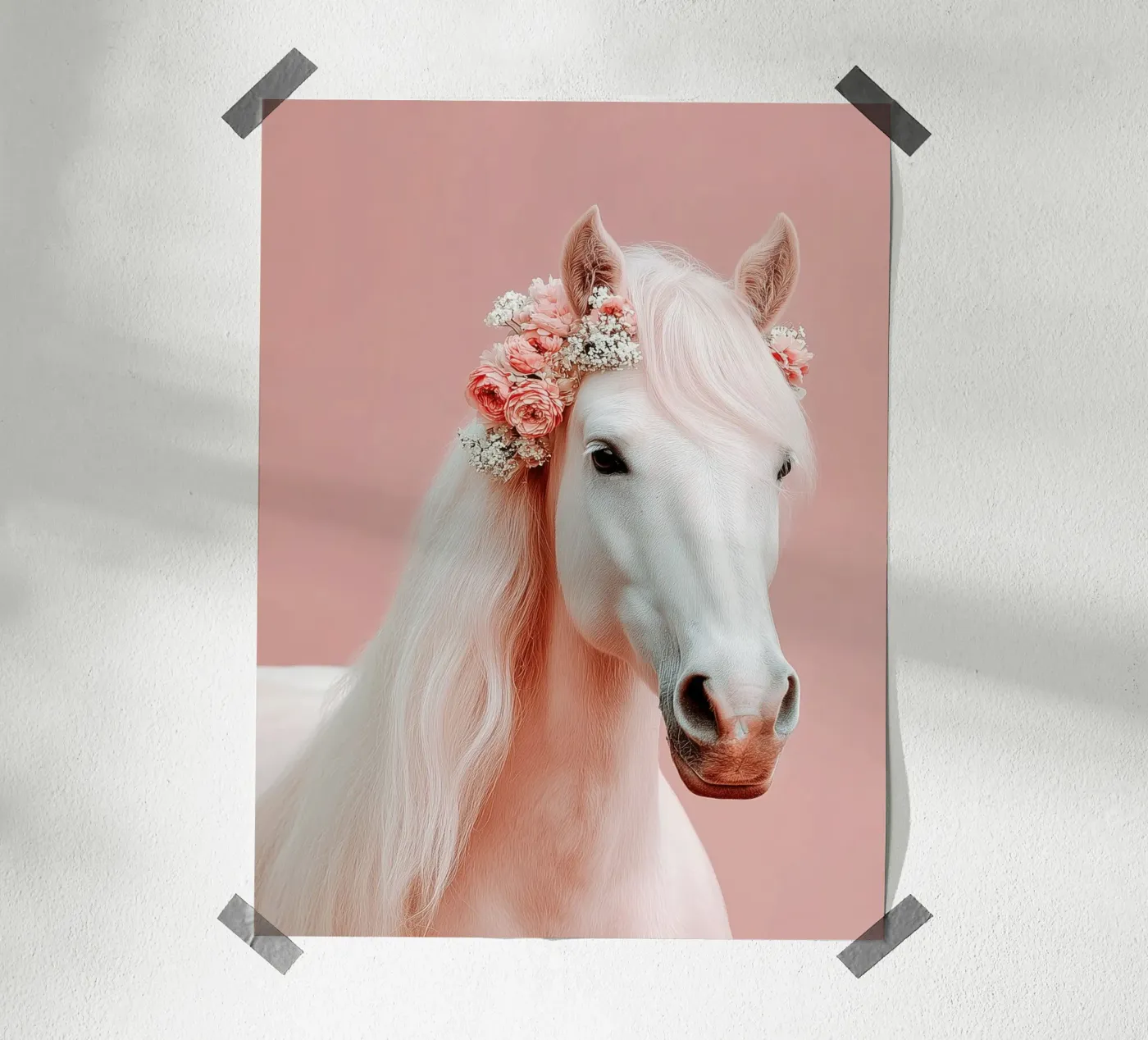 Cavallo rosa poster da Alva Studio