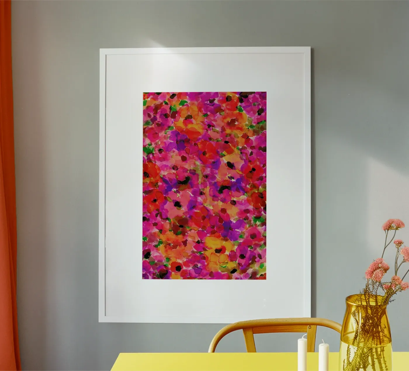 Fleur Rouge poster by Amy Sia