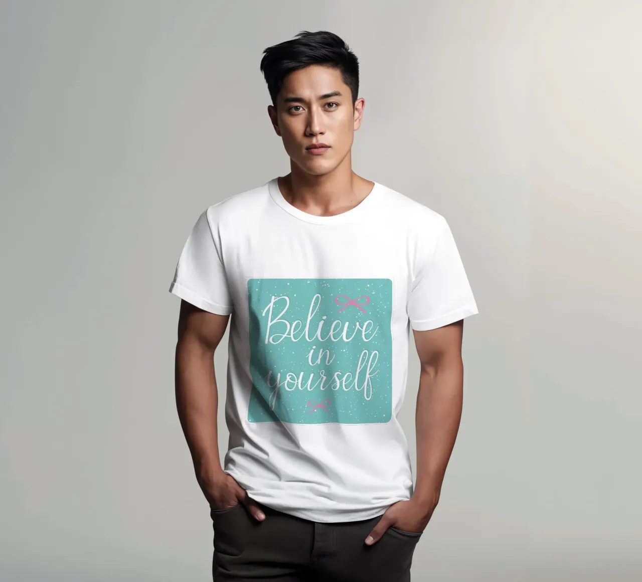 Believe in yourself quote t-shirt by Martina