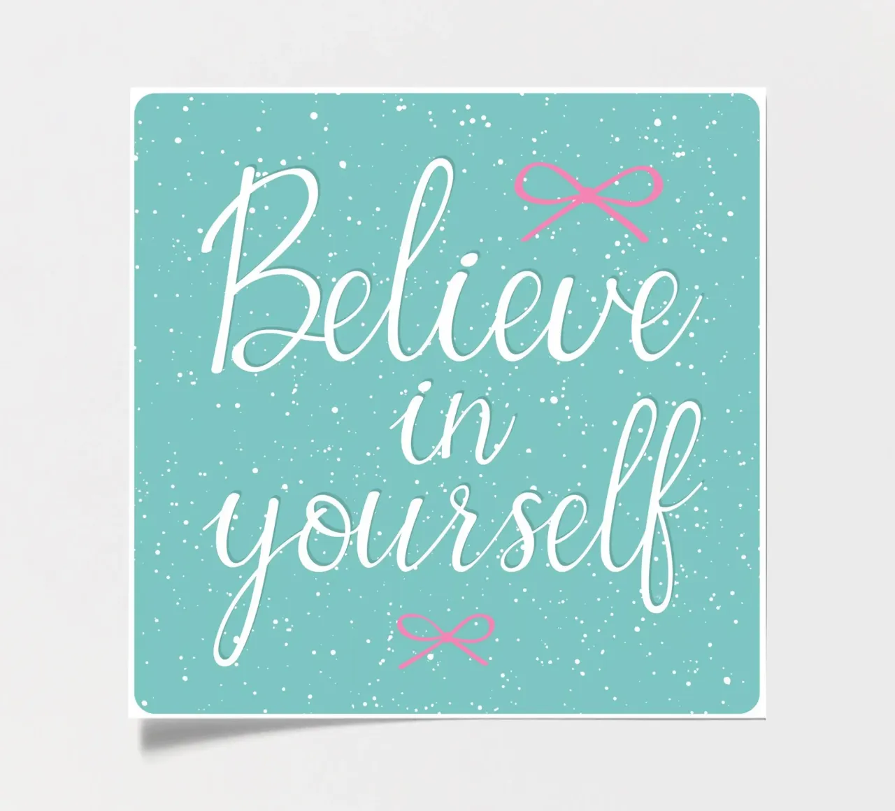Glaube an dich selbst Zitat Stickerbogen von Martina