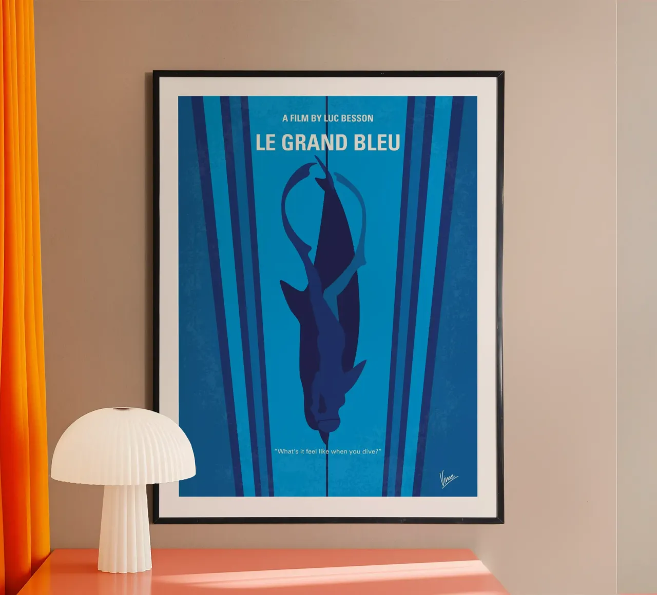 No577 My Big Blue minimal movie poster poster by Chungkong