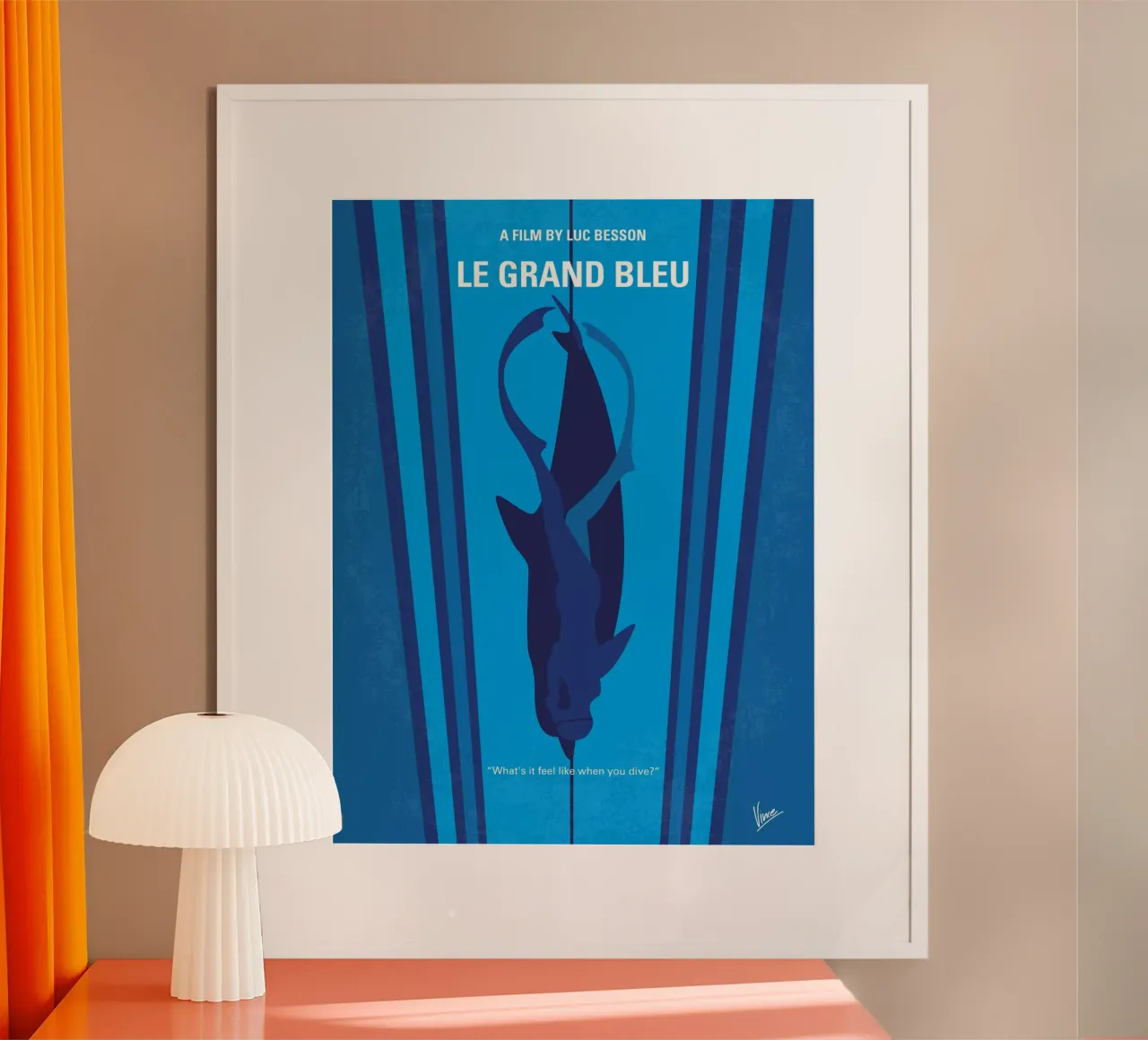 No577 My Big Blue minimal movie poster poster by Chungkong