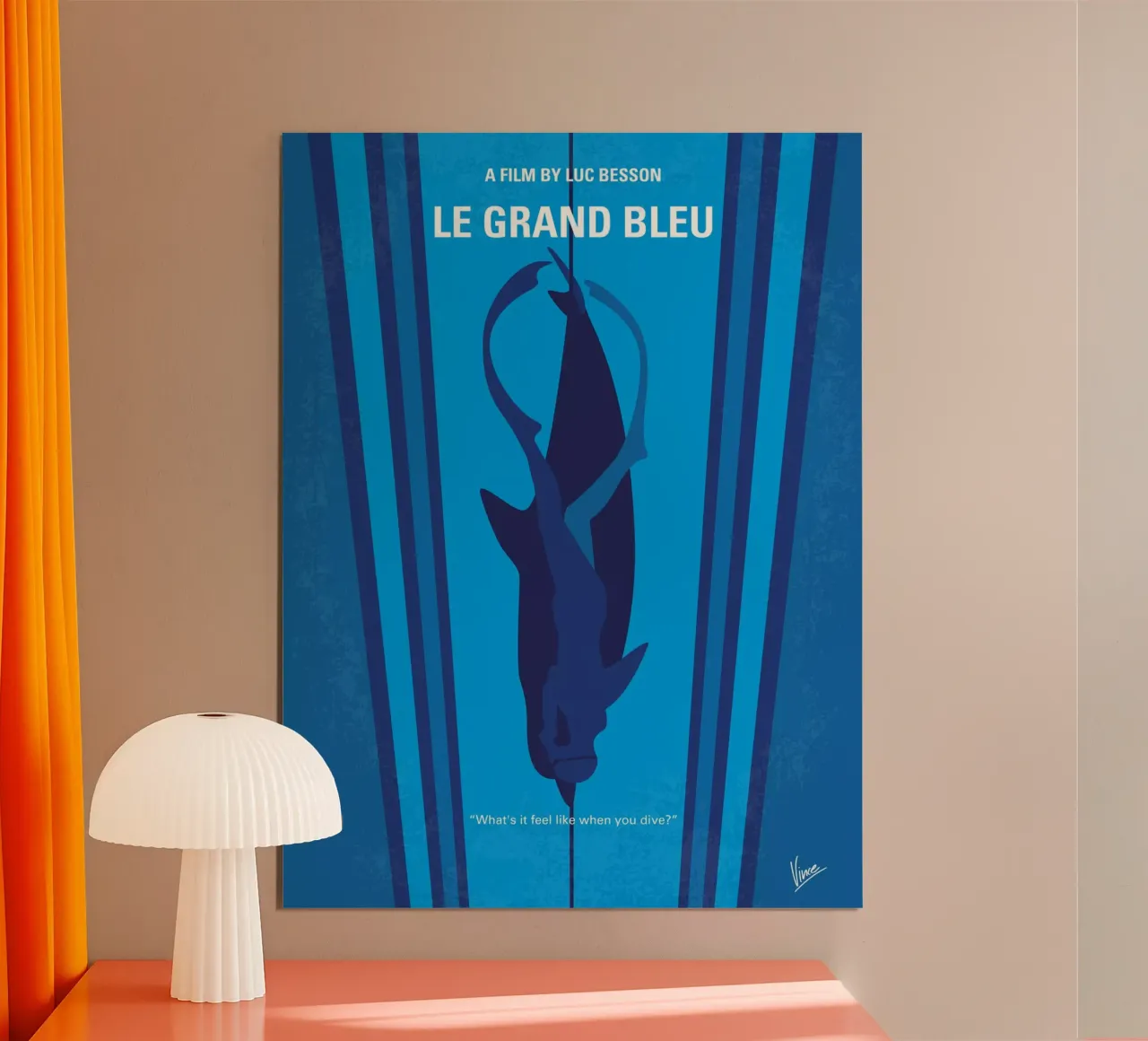 No577 My Big Blue minimal movie poster poster by Chungkong