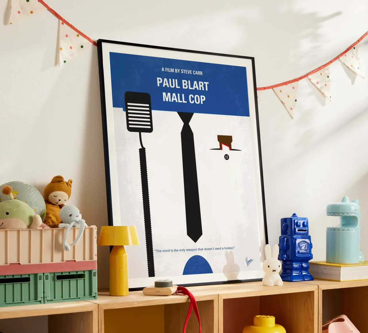 No579 My Paul Blart Mall Cop minimal movie poster poster con telaio in plastica da Chungkong