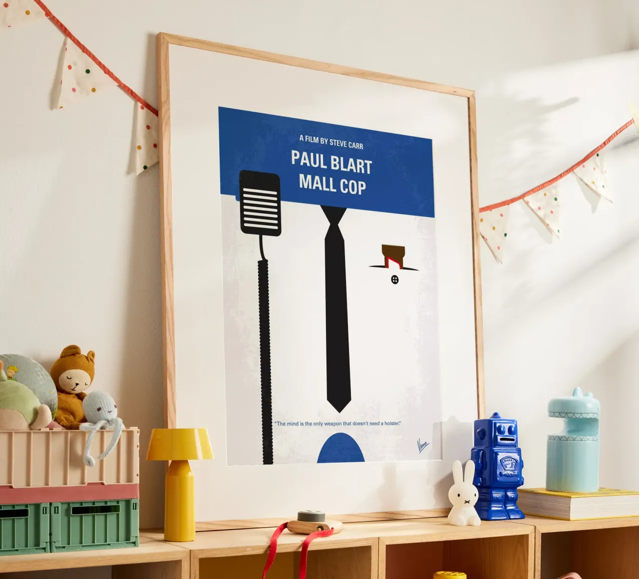 No579 My Paul Blart Mall Cop minimal movie poster poster con telaio in plastica da Chungkong
