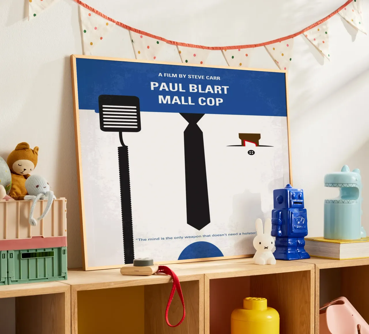 No579 My Paul Blart Mall Cop minimal movie poster poster con telaio in plastica da Chungkong