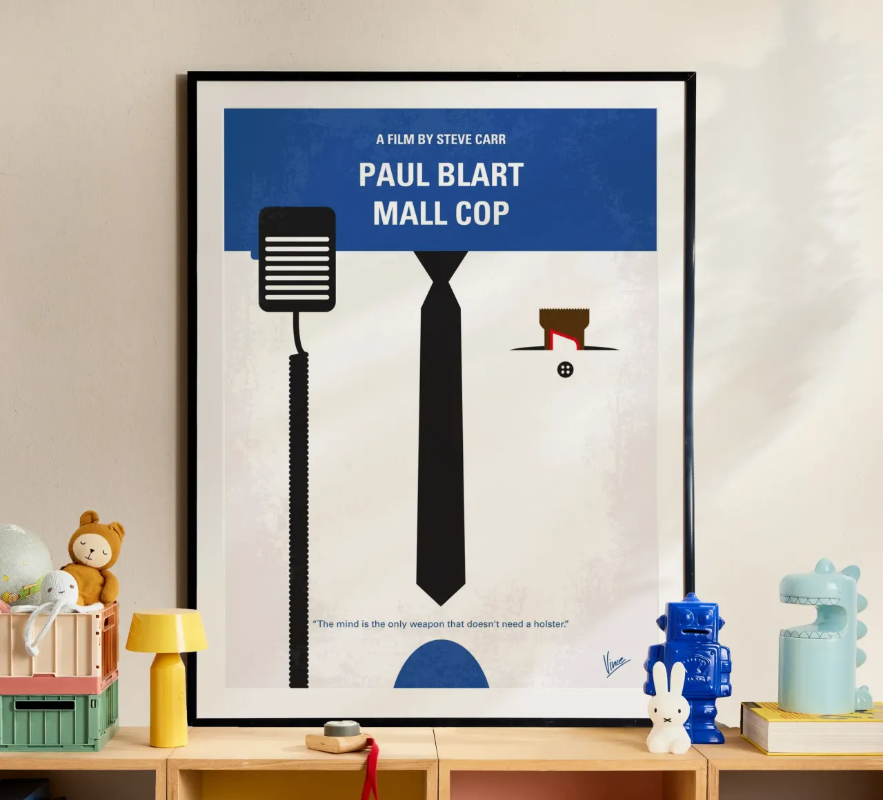 No579 My Paul Blart Mall Cop minimal movie poster poster con telaio in plastica da Chungkong