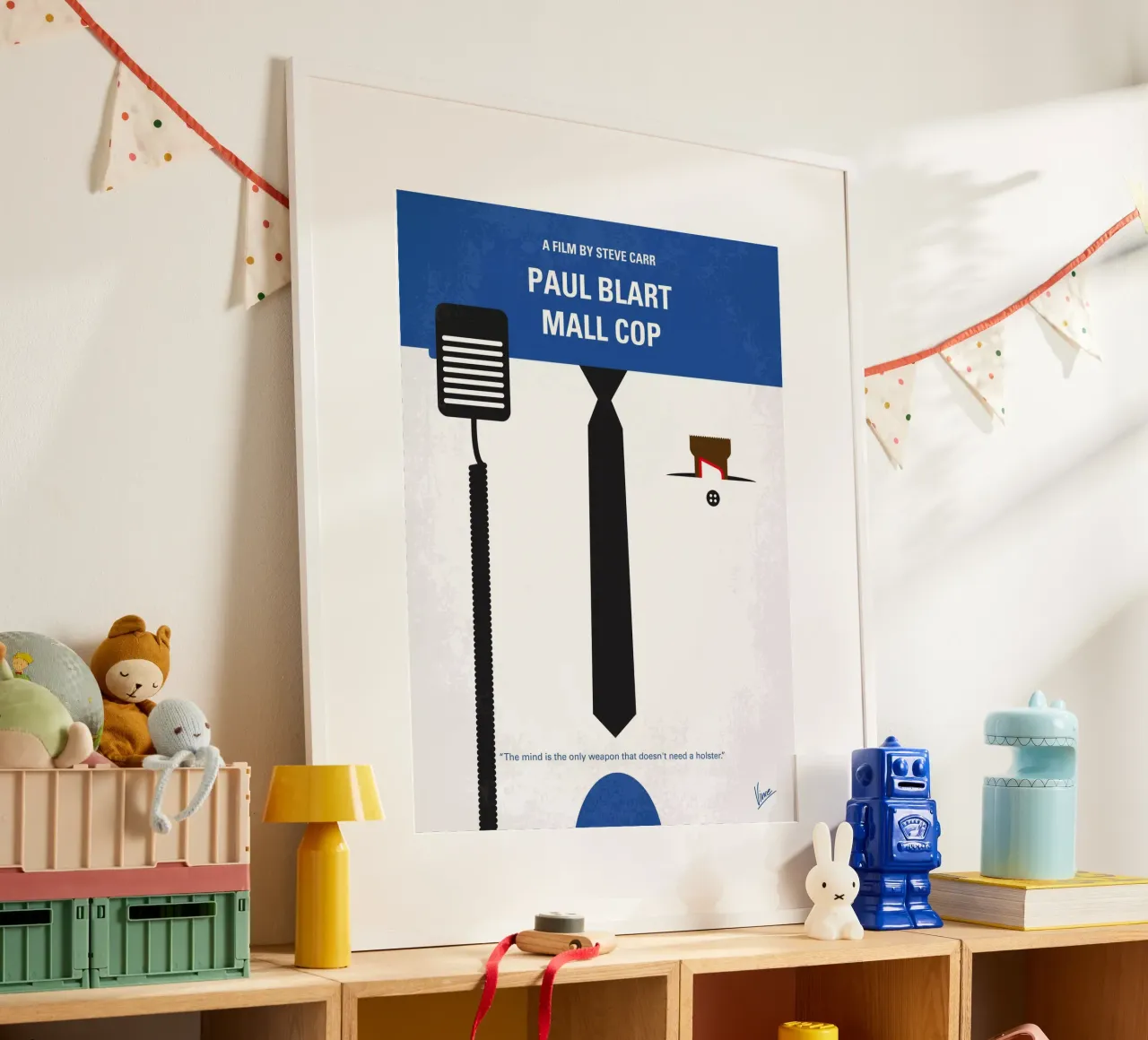 No579 My Paul Blart Mall Cop minimal movie poster poster con telaio in plastica da Chungkong