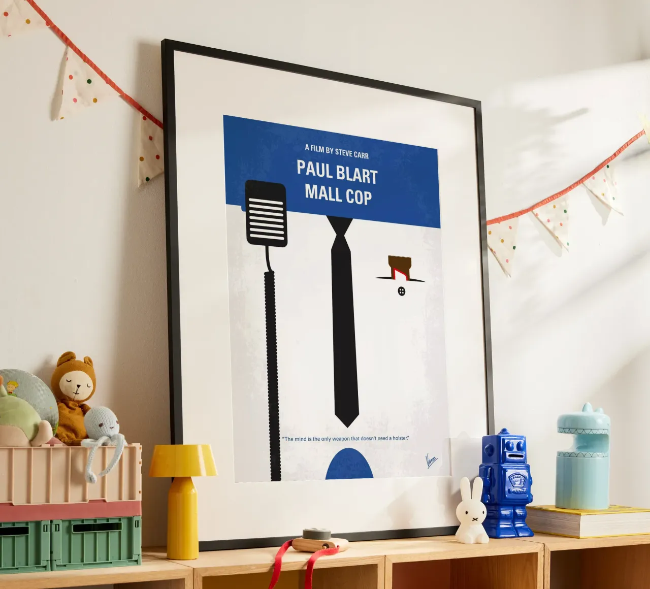No579 My Paul Blart Mall Cop minimal movie poster poster con telaio in plastica da Chungkong