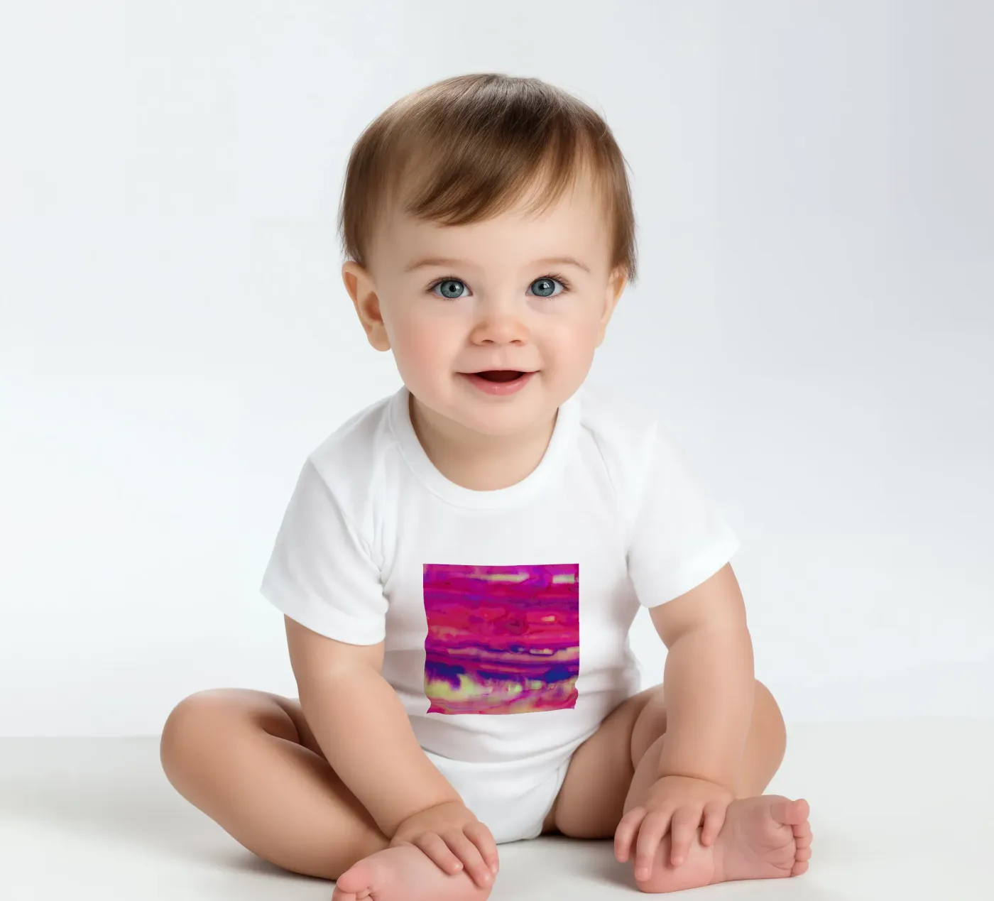 Echo body neonato maniche corte da Amy Sia