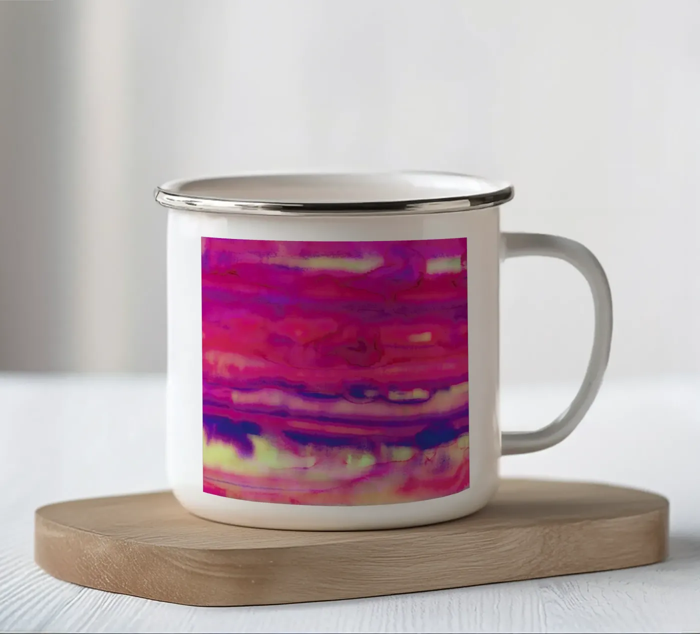 Echo enamel mug by Amy Sia