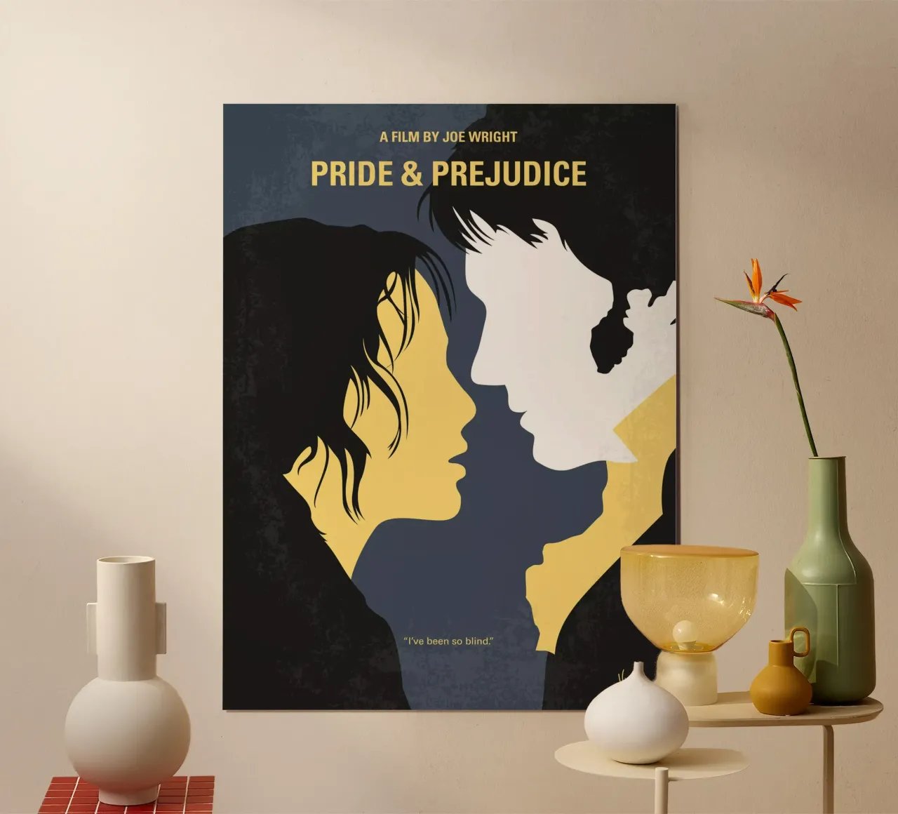 No584 My Pride and Prejudice minimal movie poster carta hahnemühle da Chungkong