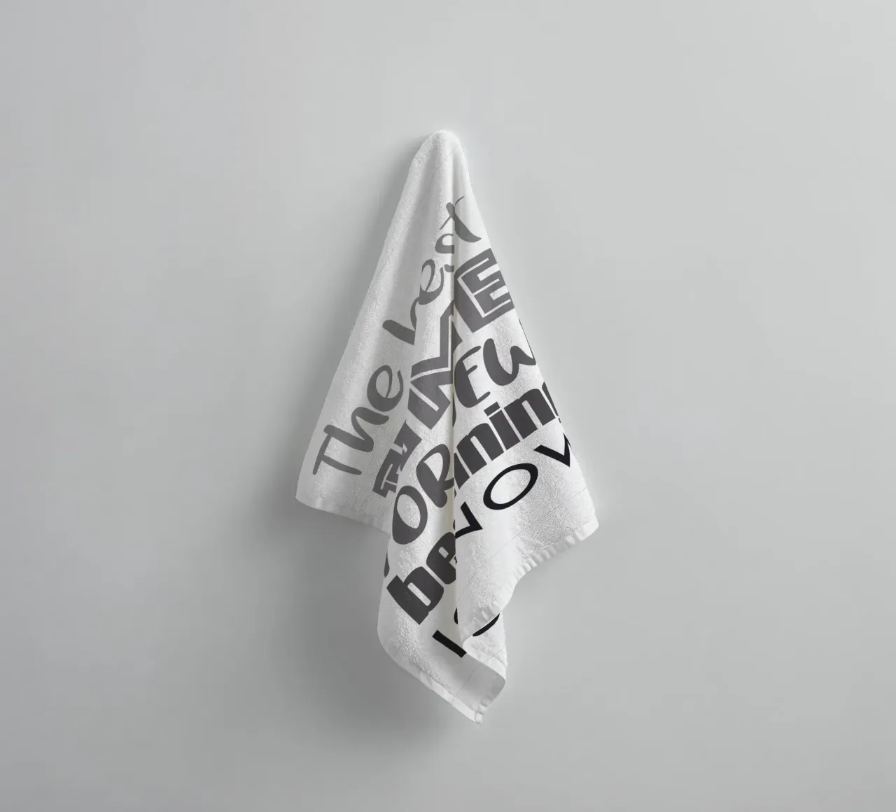 The Best Time for new beginning is now quote towel by Martina