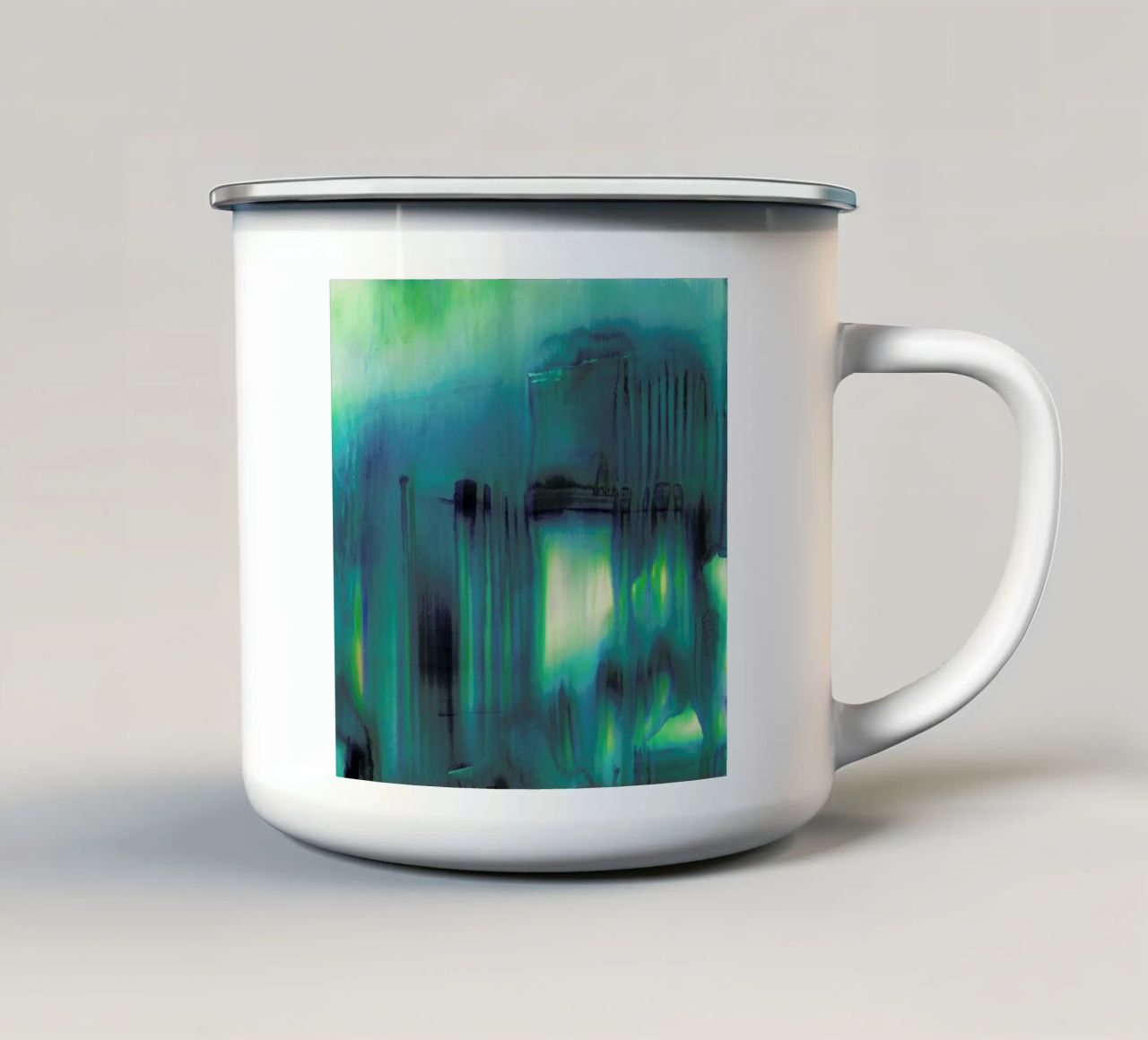 Deluge tazza in smalto da Amy Sia
