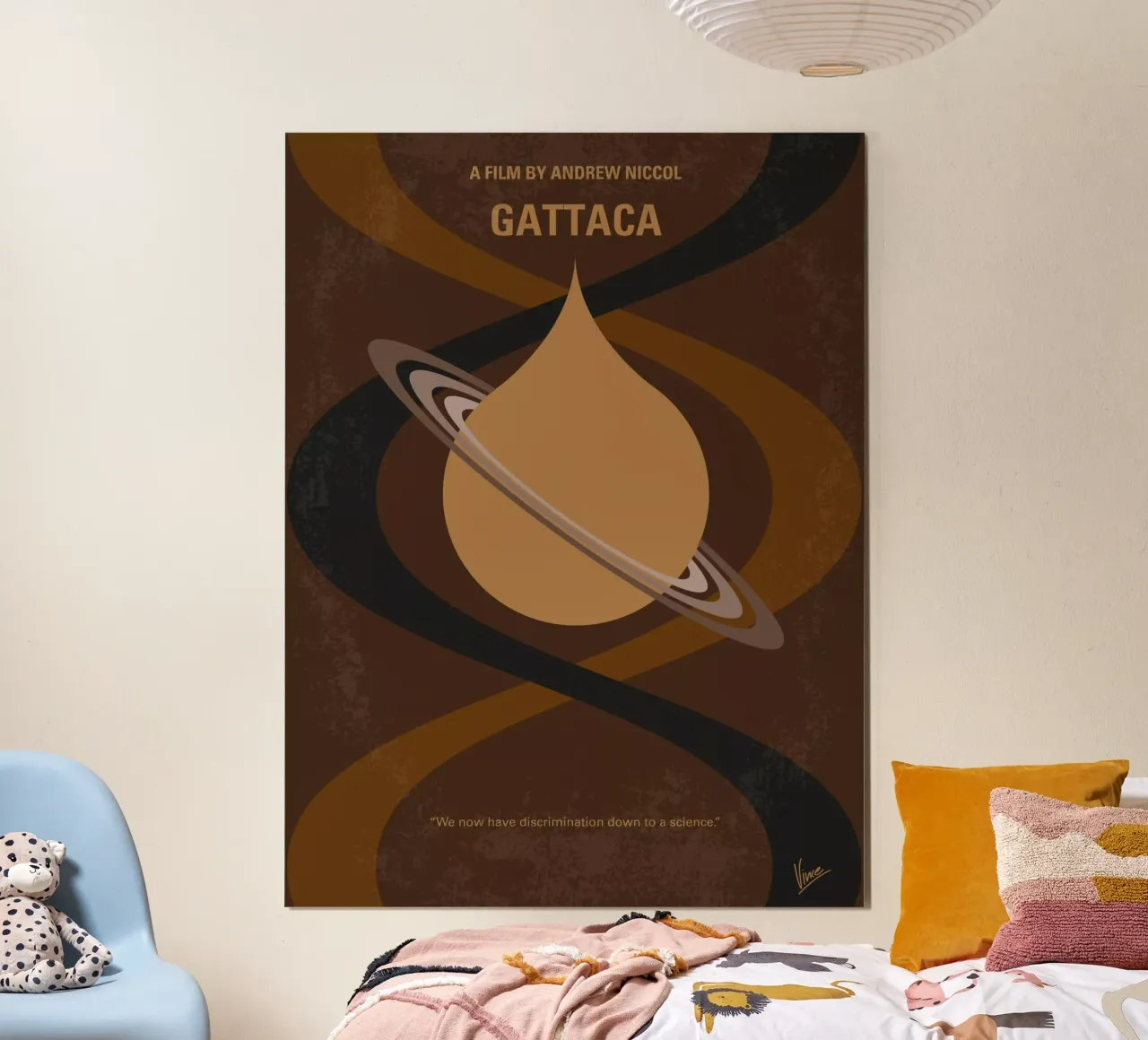 No588 My Gattaca minimal movie poster poster da Chungkong