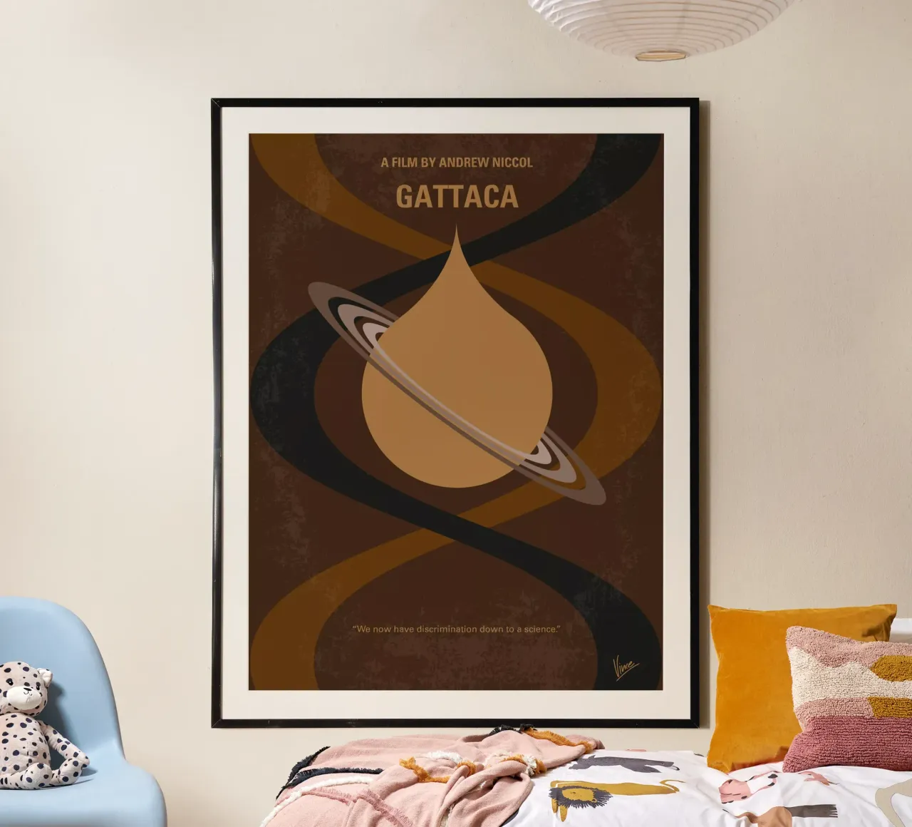 No588 My Gattaca minimal movie poster poster da Chungkong