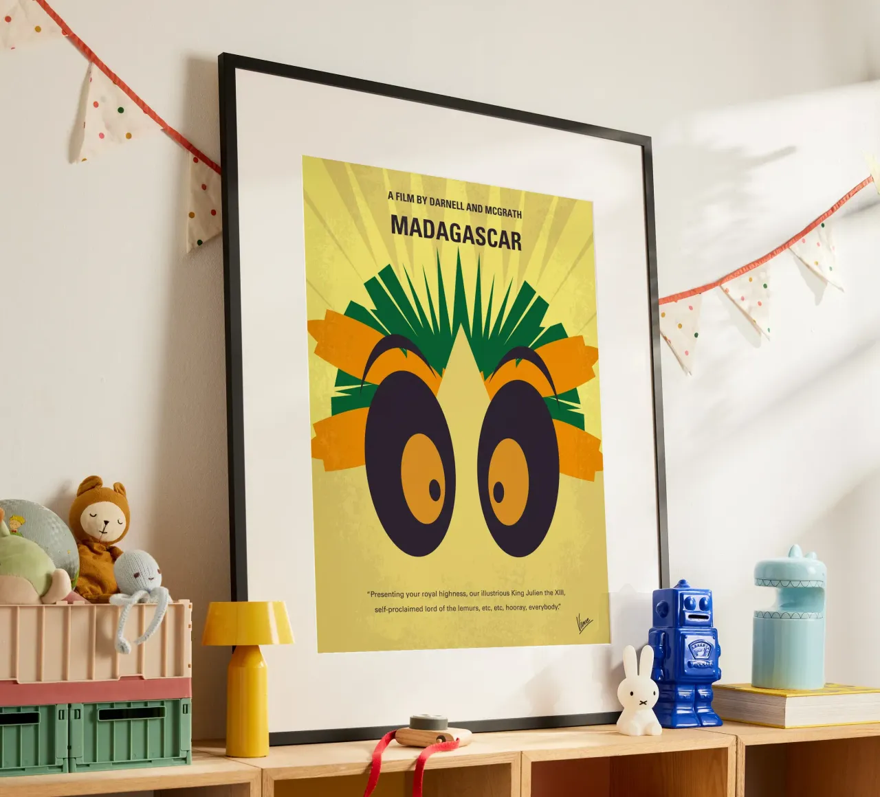 No589 My Madagascar minimal movie poster hahnemühle van Chungkong