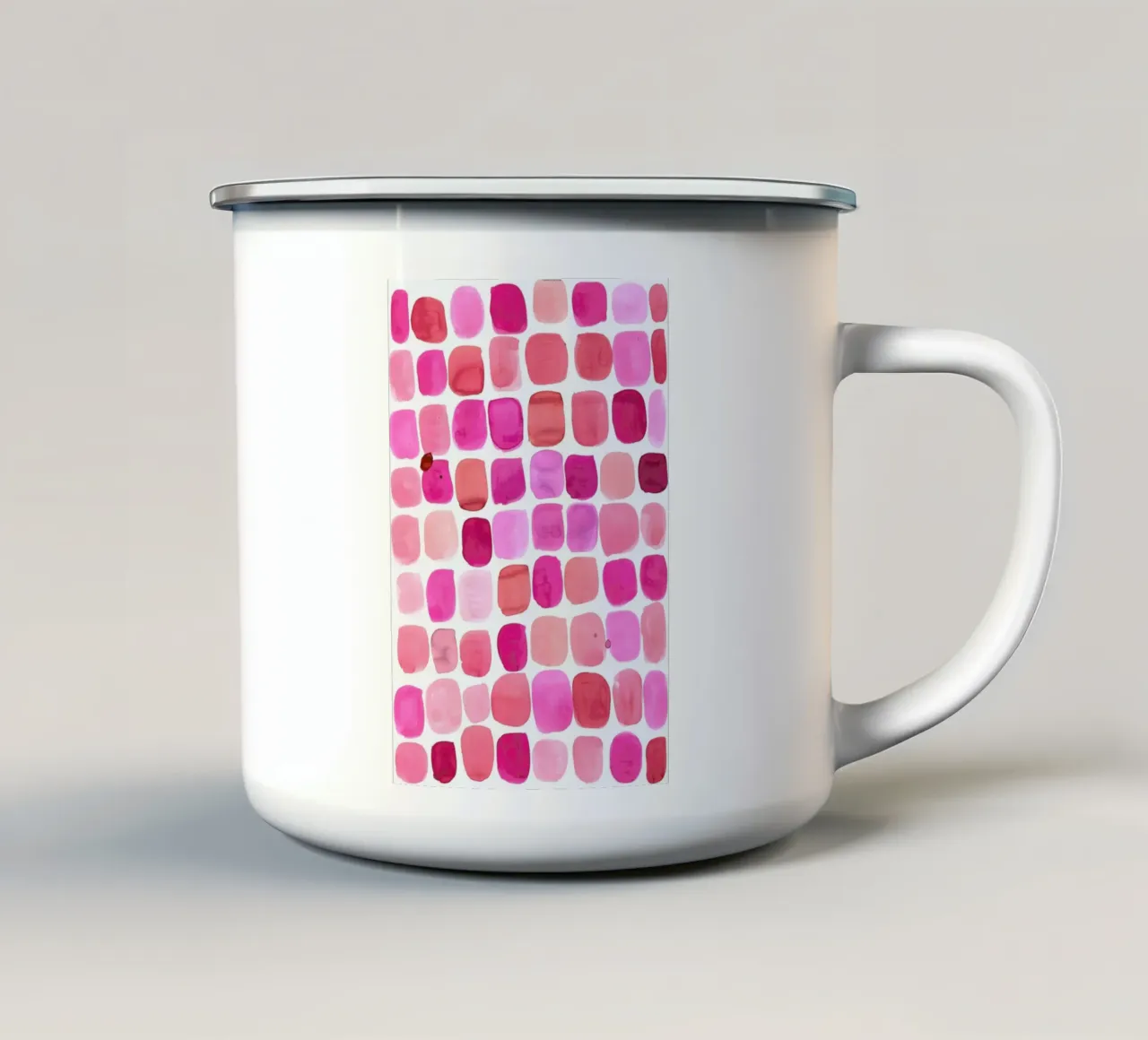 Lipstick tazza in smalto da Amy Sia