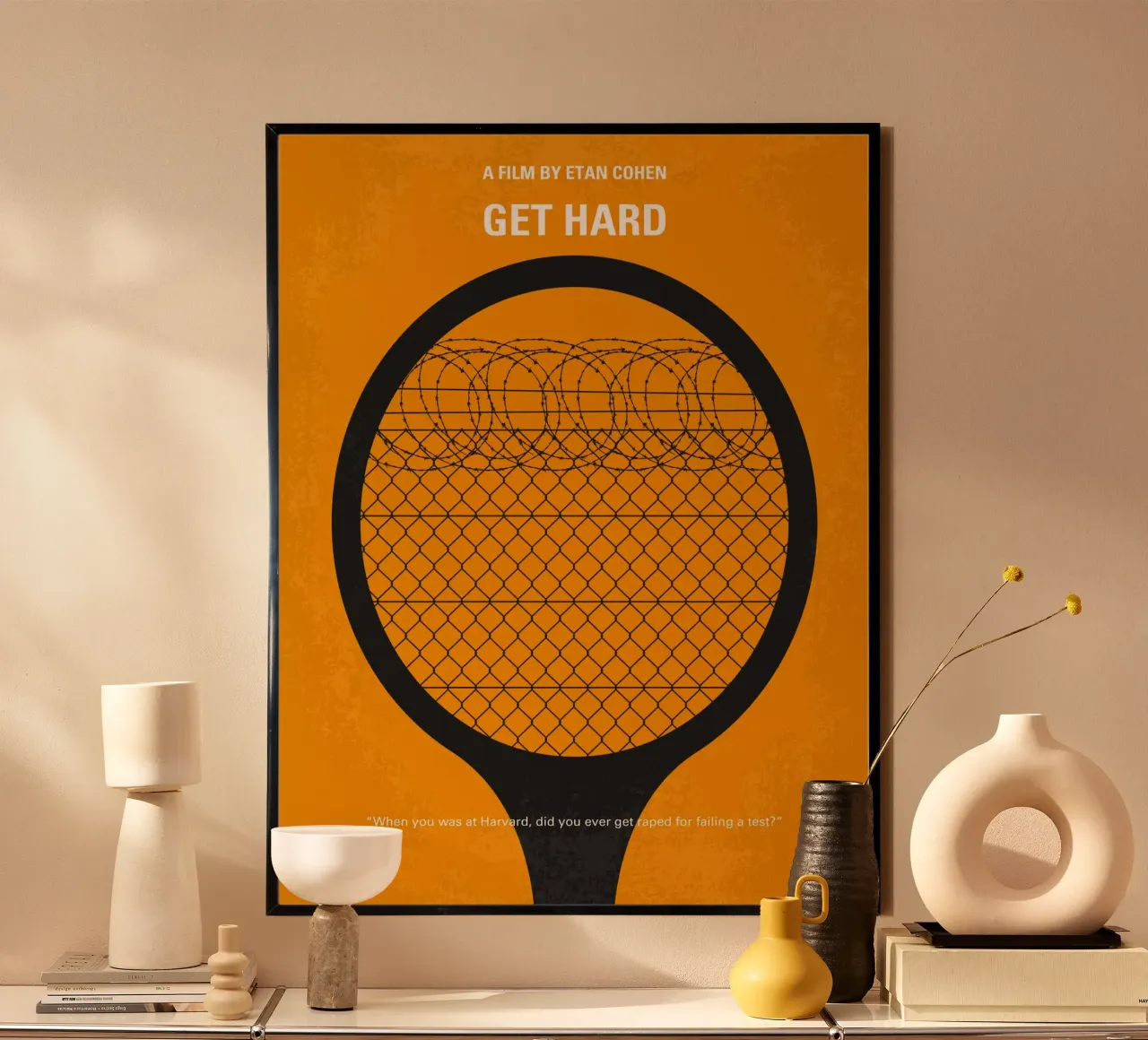 No594 My Get hard minimal movie poster poster da Chungkong
