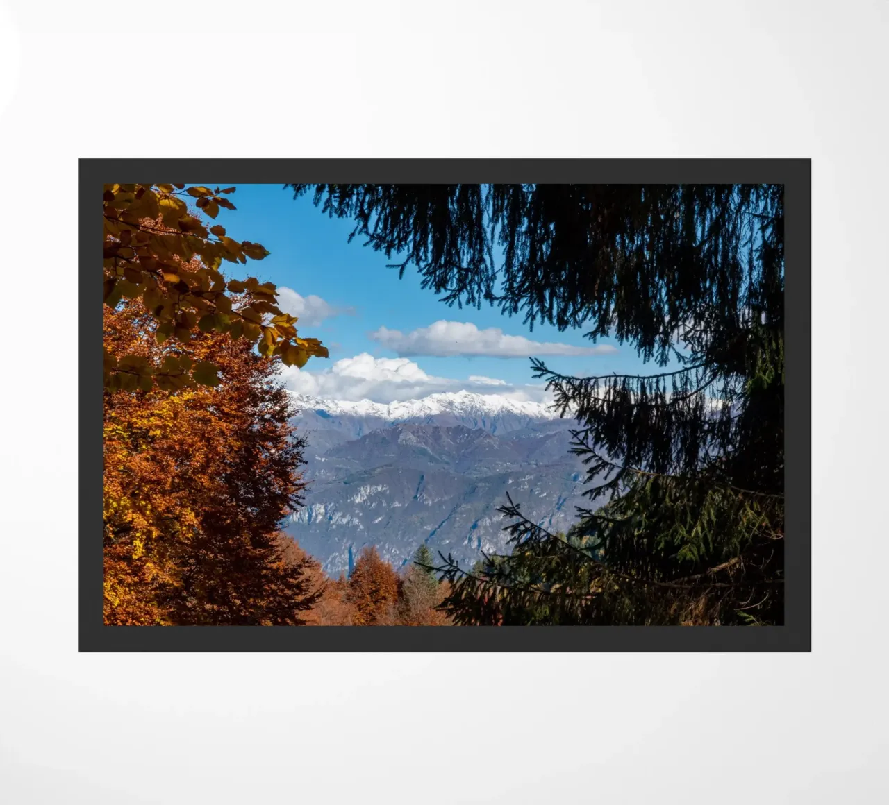 Snowy mountains and autumn colours zerbino da anderm