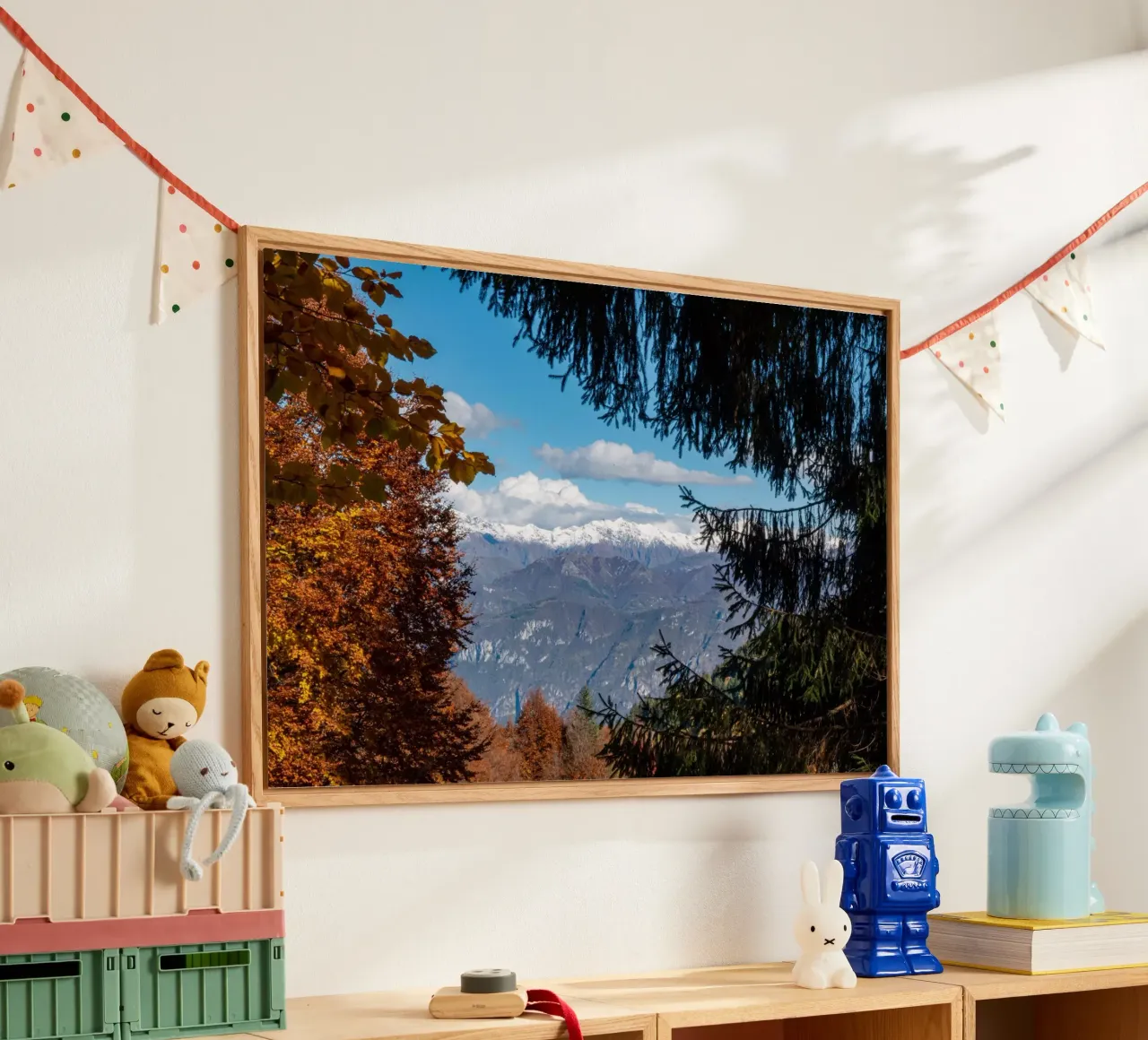Snowy mountains and autumn colours plexiglass da anderm