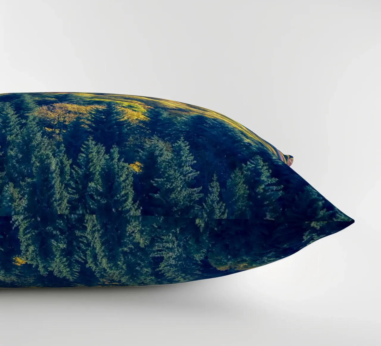 Colourful trees in a forest on a mountain cuscino da anderm