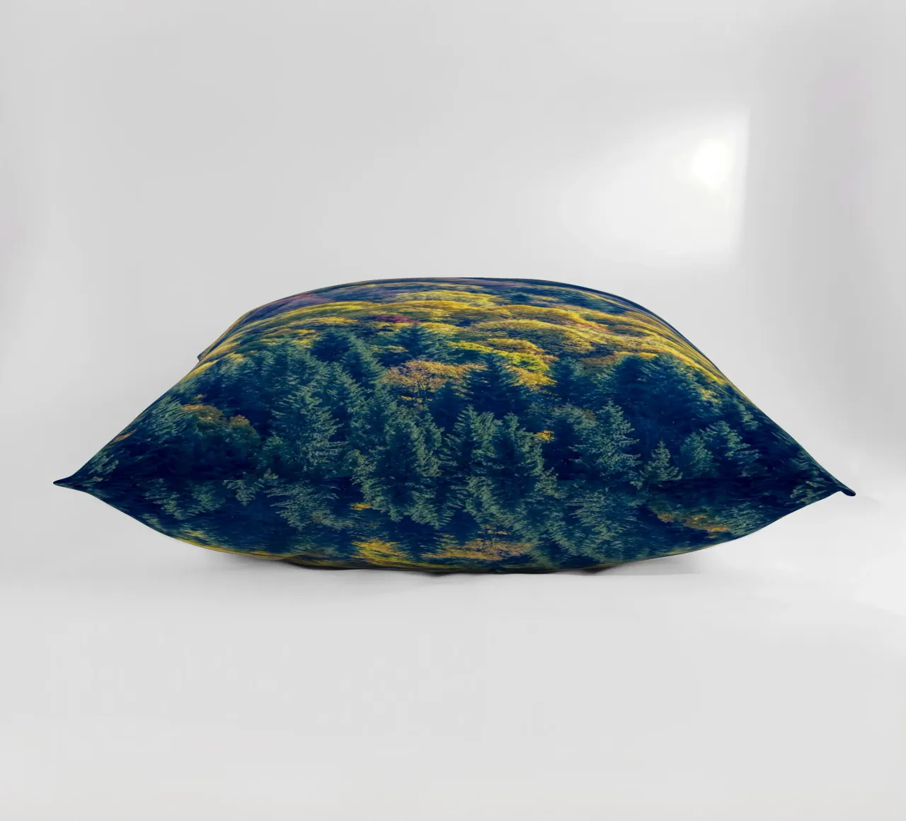 Colourful trees in a forest on a mountain cuscino da anderm